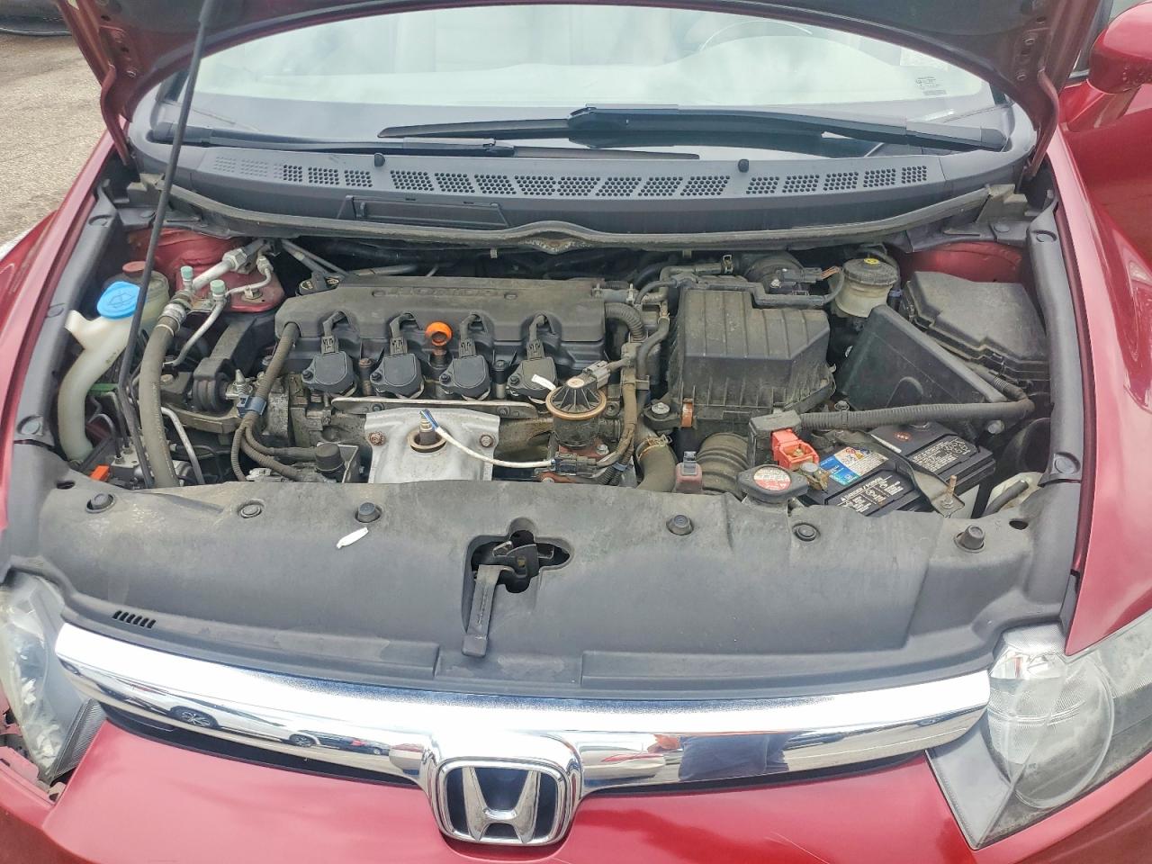 2007 Honda Civic Ex Red vin: 1HGFA16817L063015