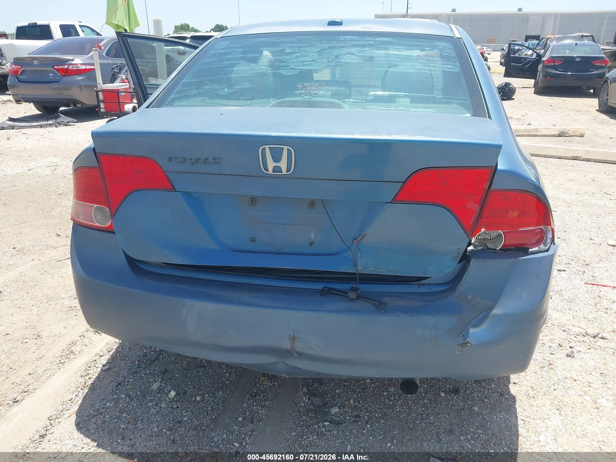 2008 Honda Civic Ex Blue vin: 1HGFA16818L002992