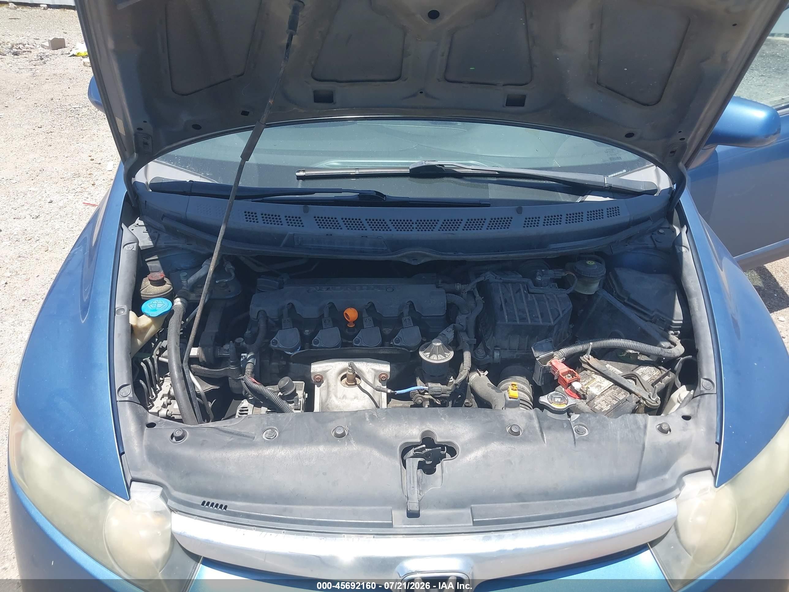 2008 Honda Civic Ex Blue vin: 1HGFA16818L002992
