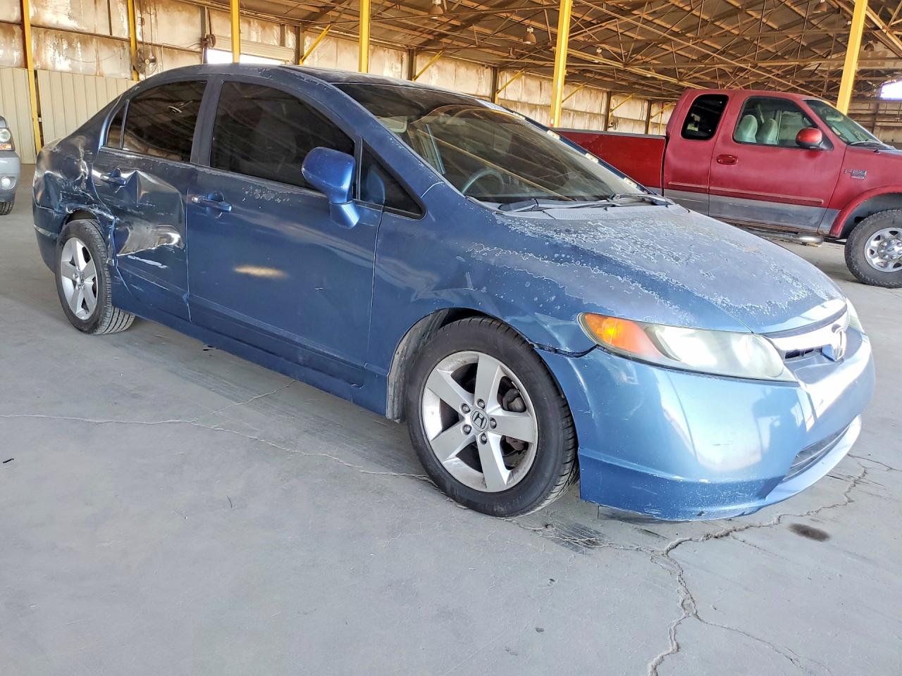 2008 Honda Civic Ex Blue vin: 1HGFA16818L008873