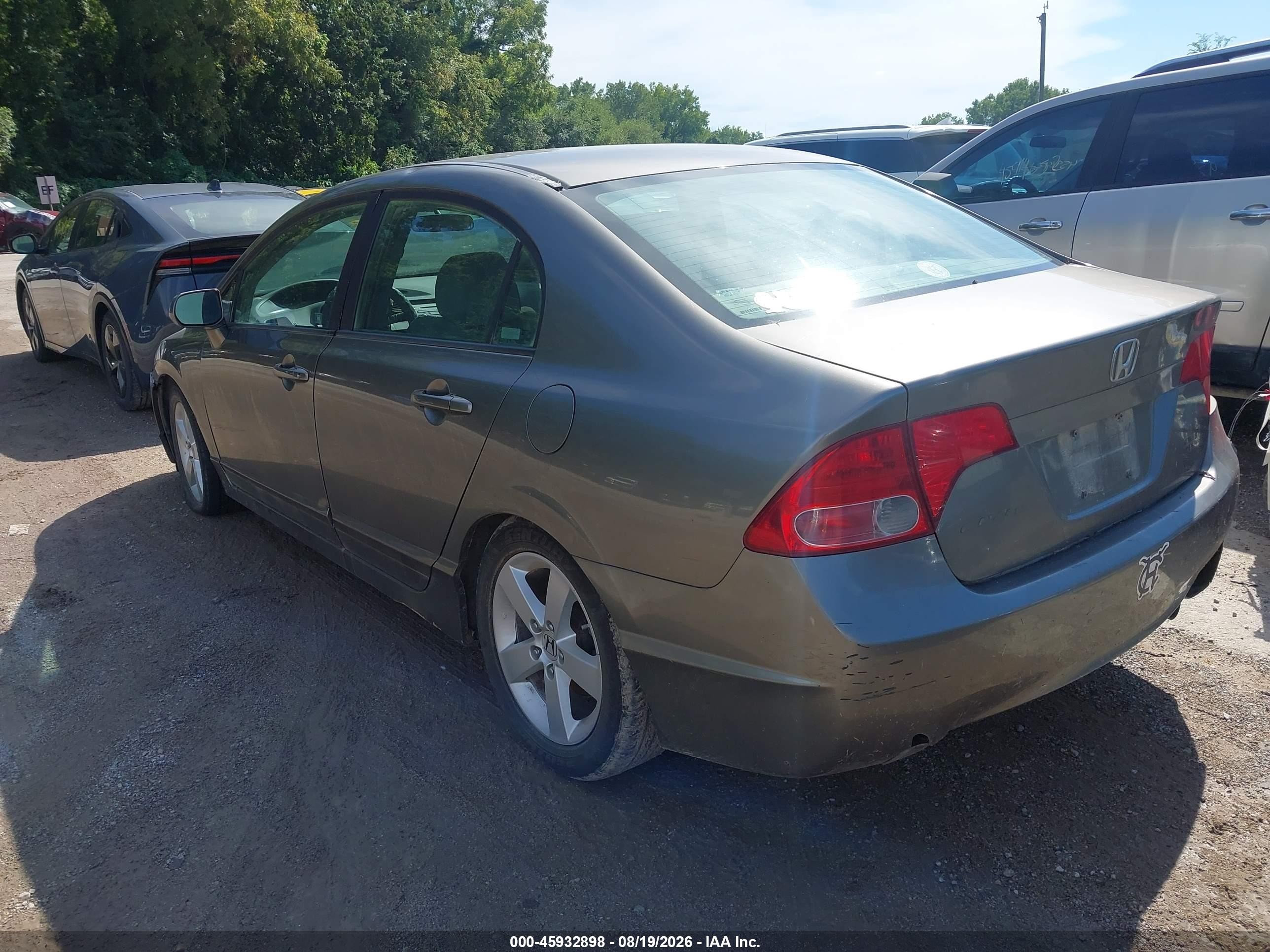 2008 Honda Civic Ex Gray vin: 1HGFA16818L033983