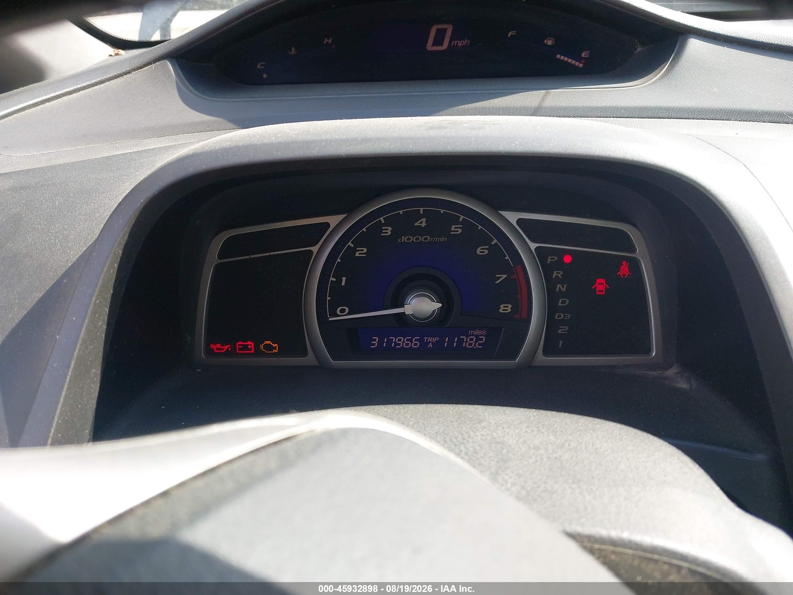 2008 Honda Civic Ex Gray vin: 1HGFA16818L033983