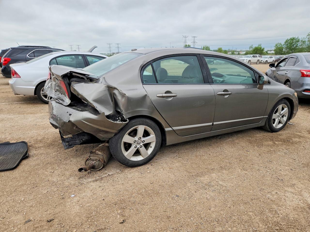 2008 Honda Civic Ex Gray vin: 1HGFA16818L061539
