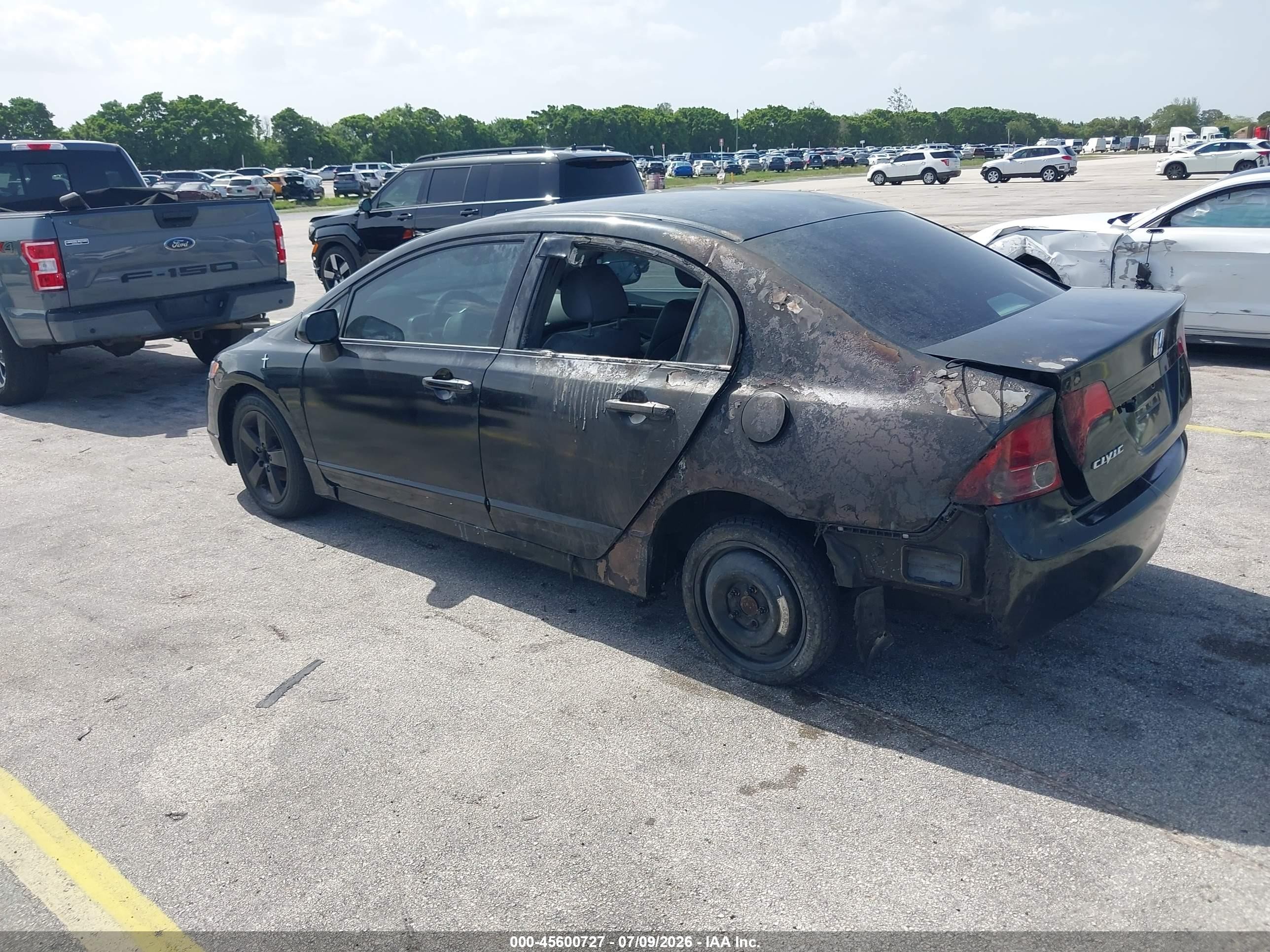 2008 Honda Civic Ex Black vin: 1HGFA16818L073142