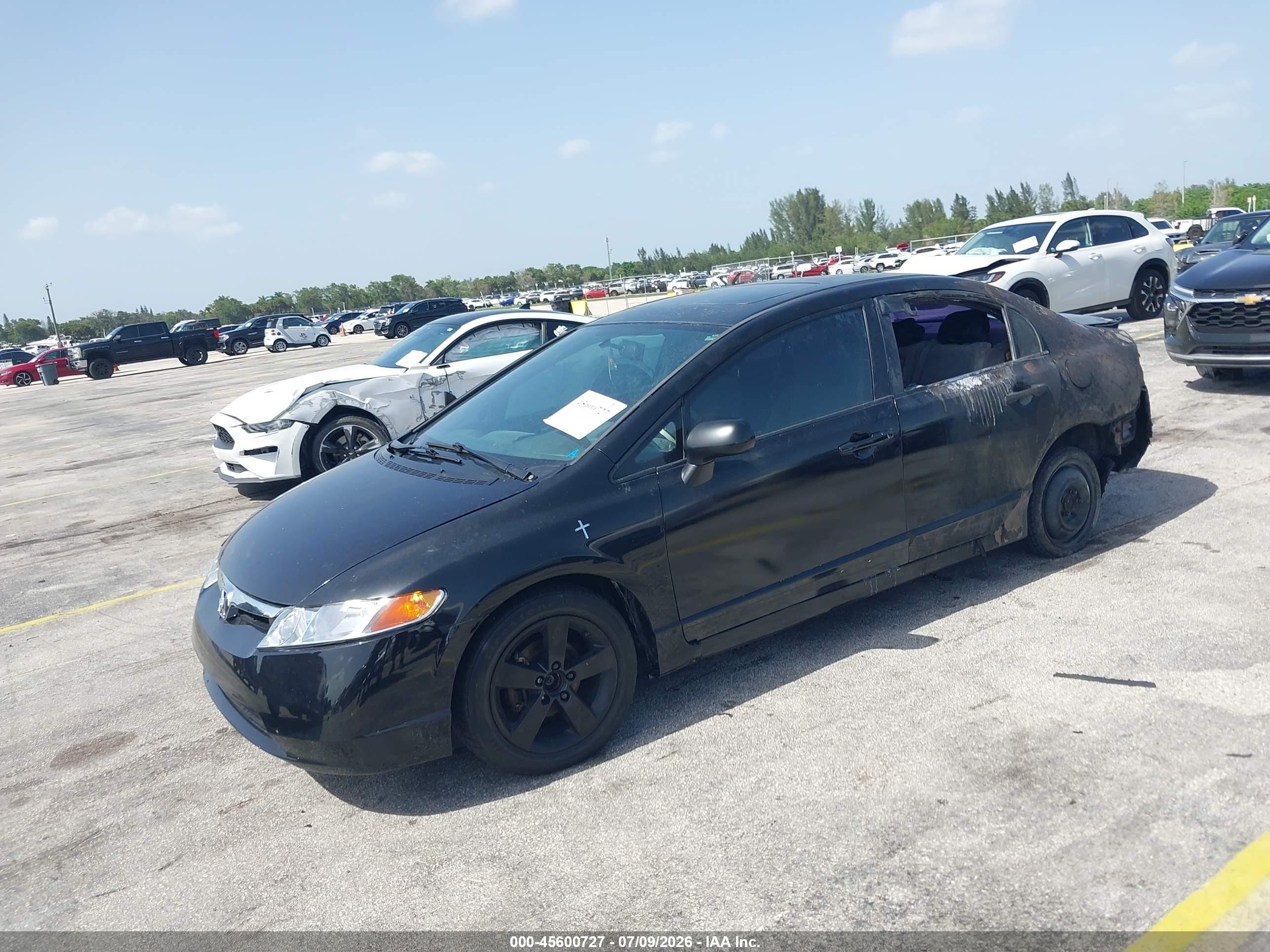 2008 Honda Civic Ex Black vin: 1HGFA16818L073142