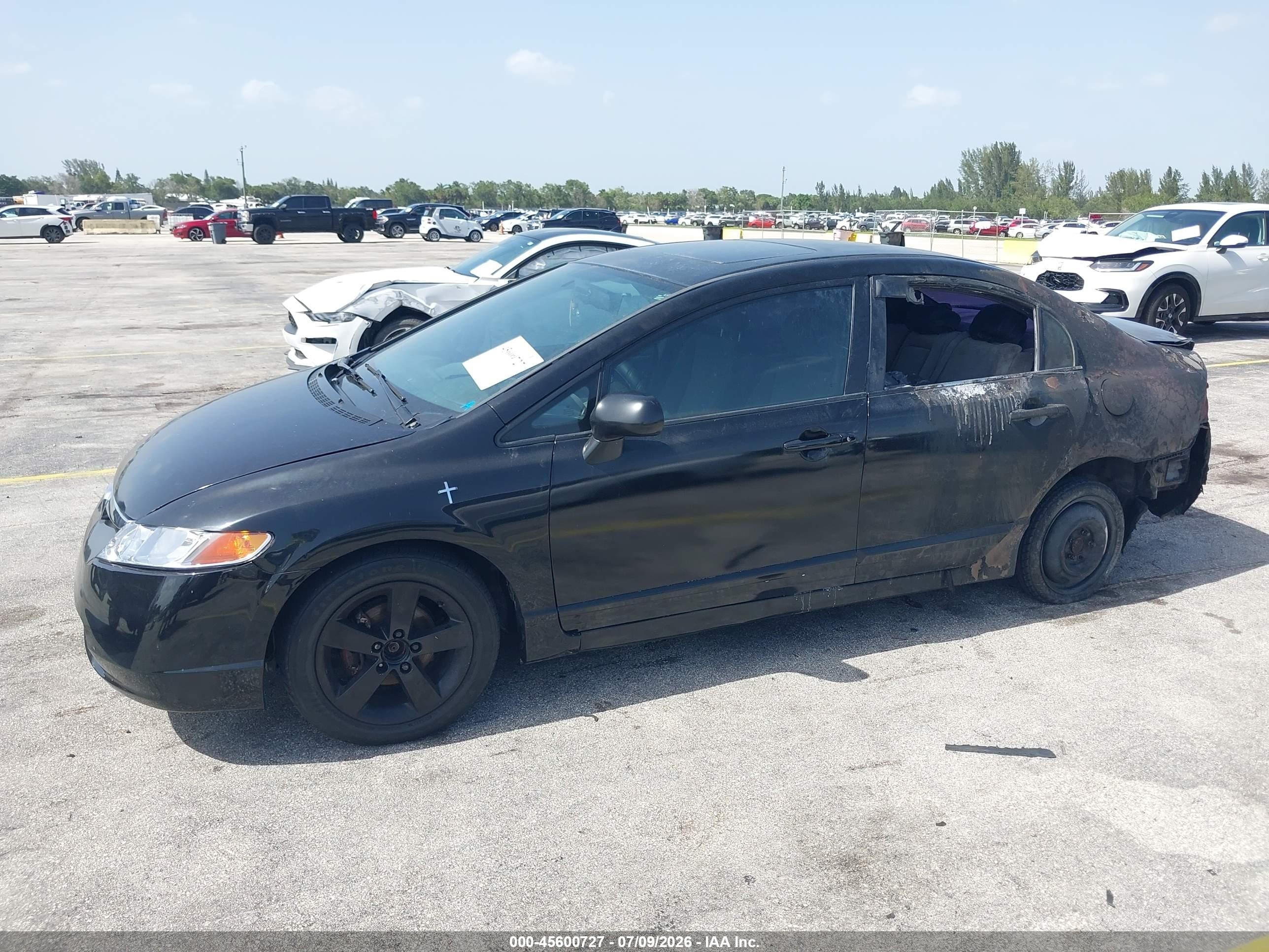 2008 Honda Civic Ex Black vin: 1HGFA16818L073142