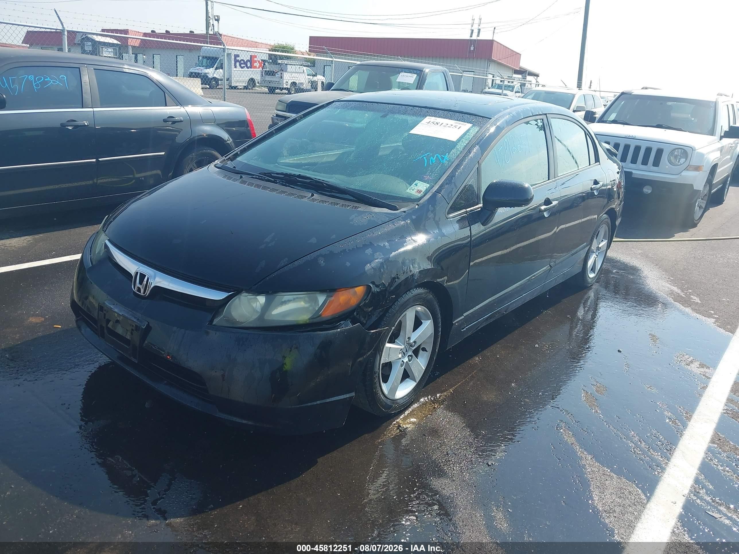 2008 Honda Civic Ex Black vin: 1HGFA16818L078891
