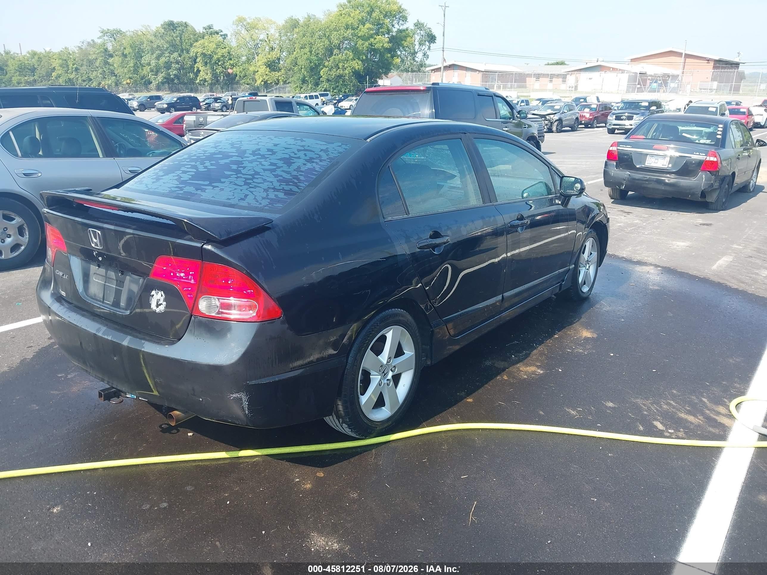2008 Honda Civic Ex Black vin: 1HGFA16818L078891