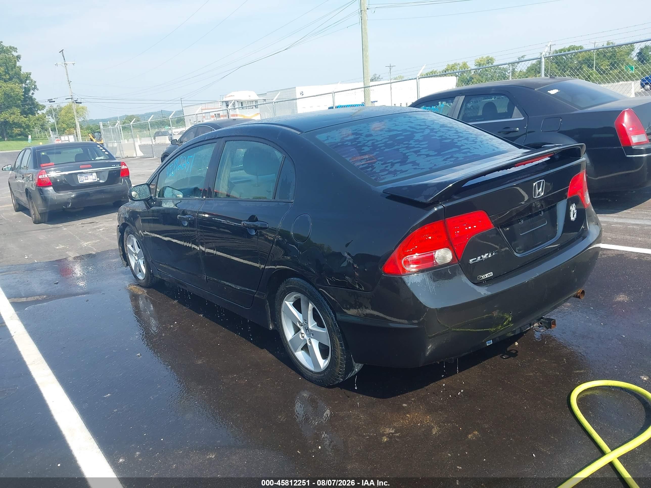 2008 Honda Civic Ex Black vin: 1HGFA16818L078891