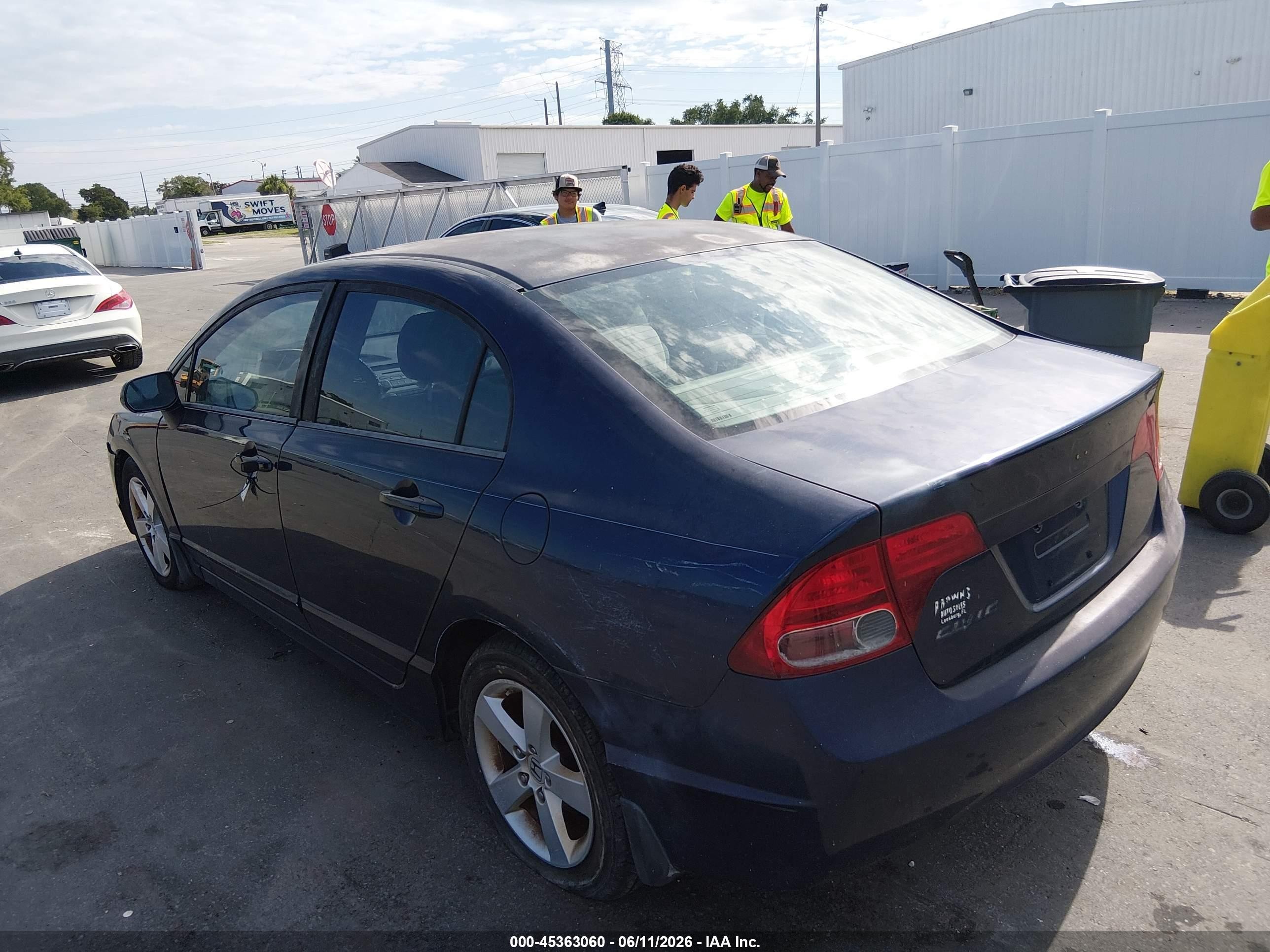 2008 Honda Civic Ex Blue vin: 1HGFA16818L110447