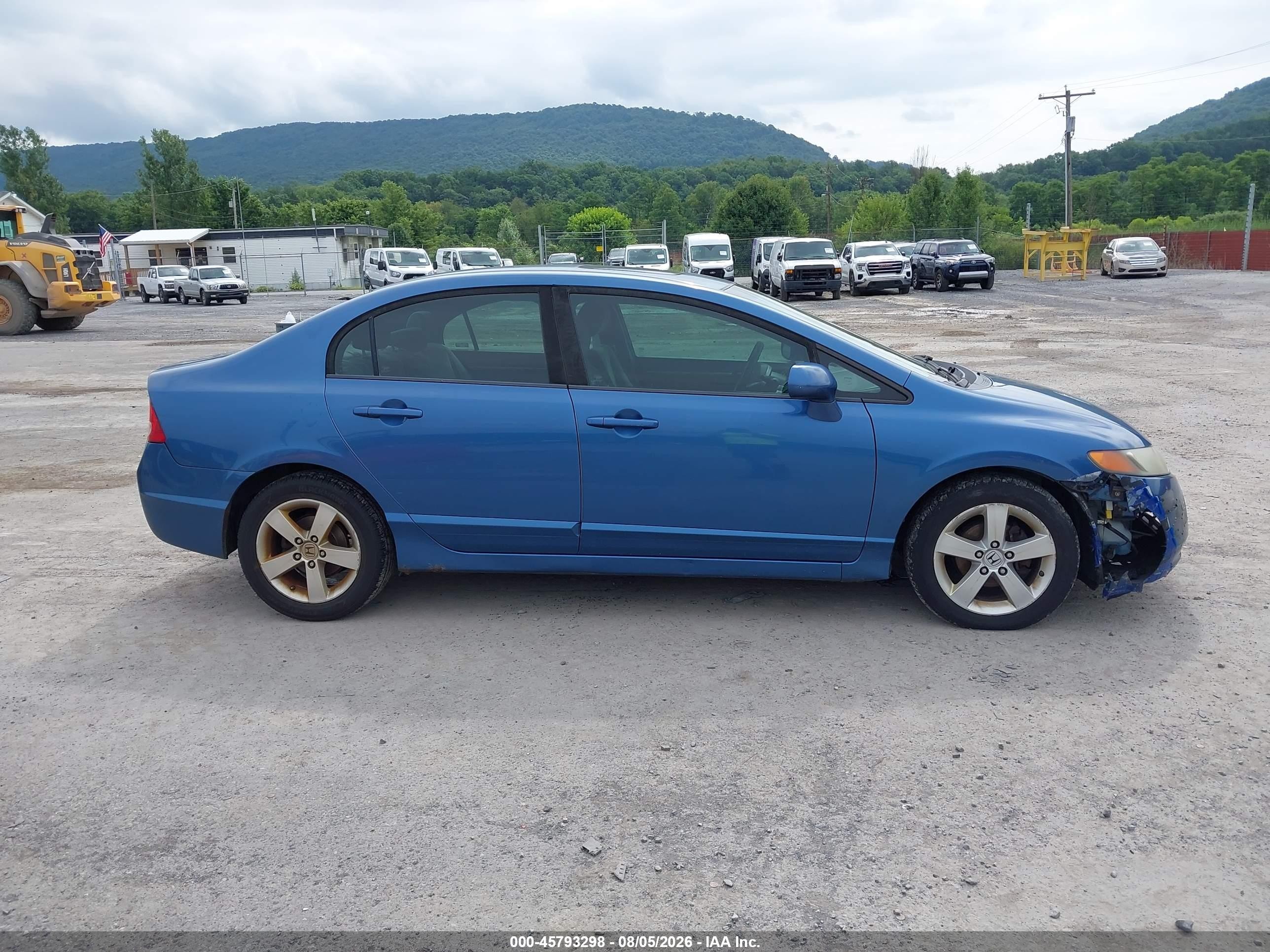 2008 Honda Civic Ex Синий vin: 1HGFA16818L119102