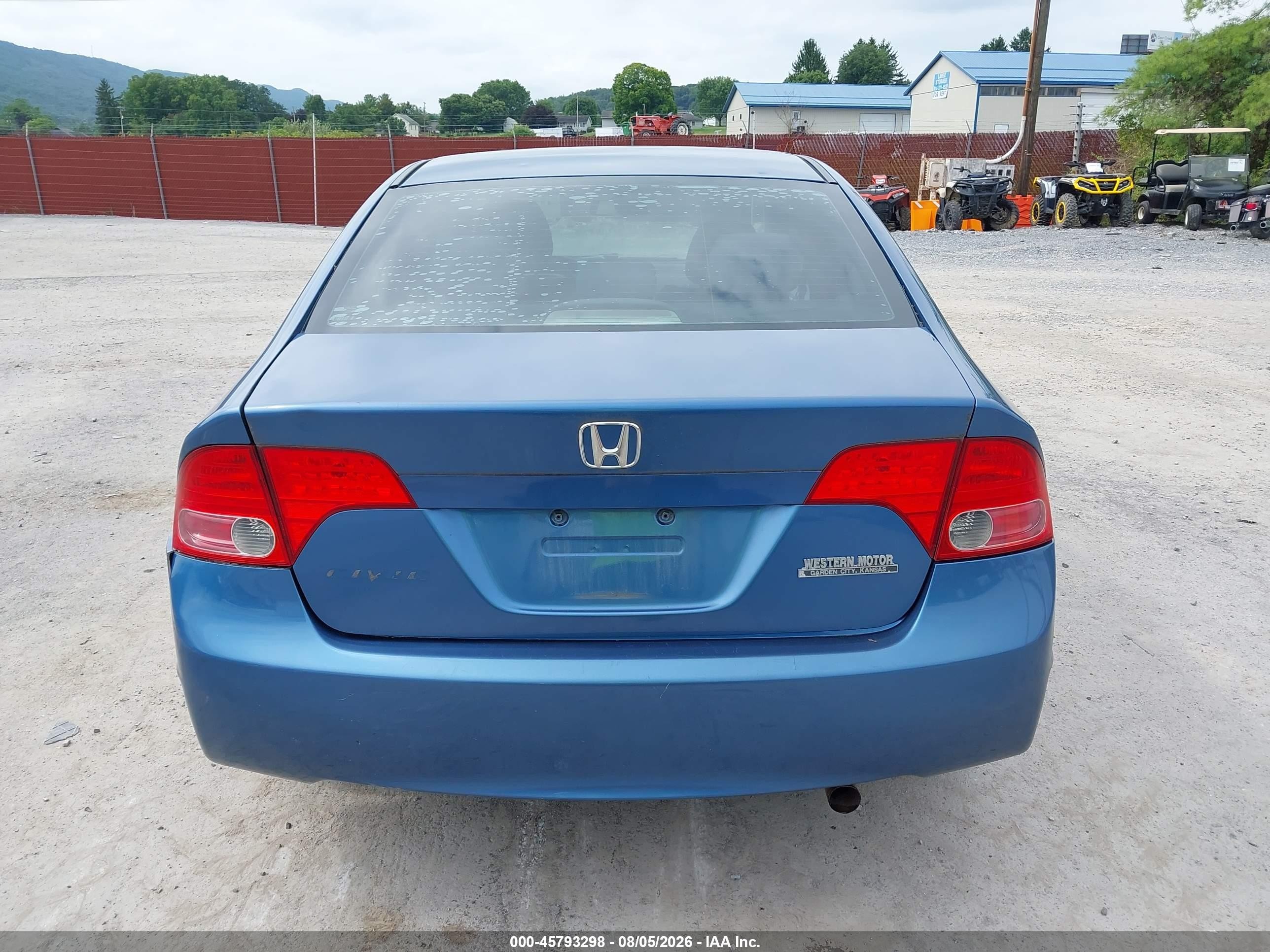 2008 Honda Civic Ex Синий vin: 1HGFA16818L119102