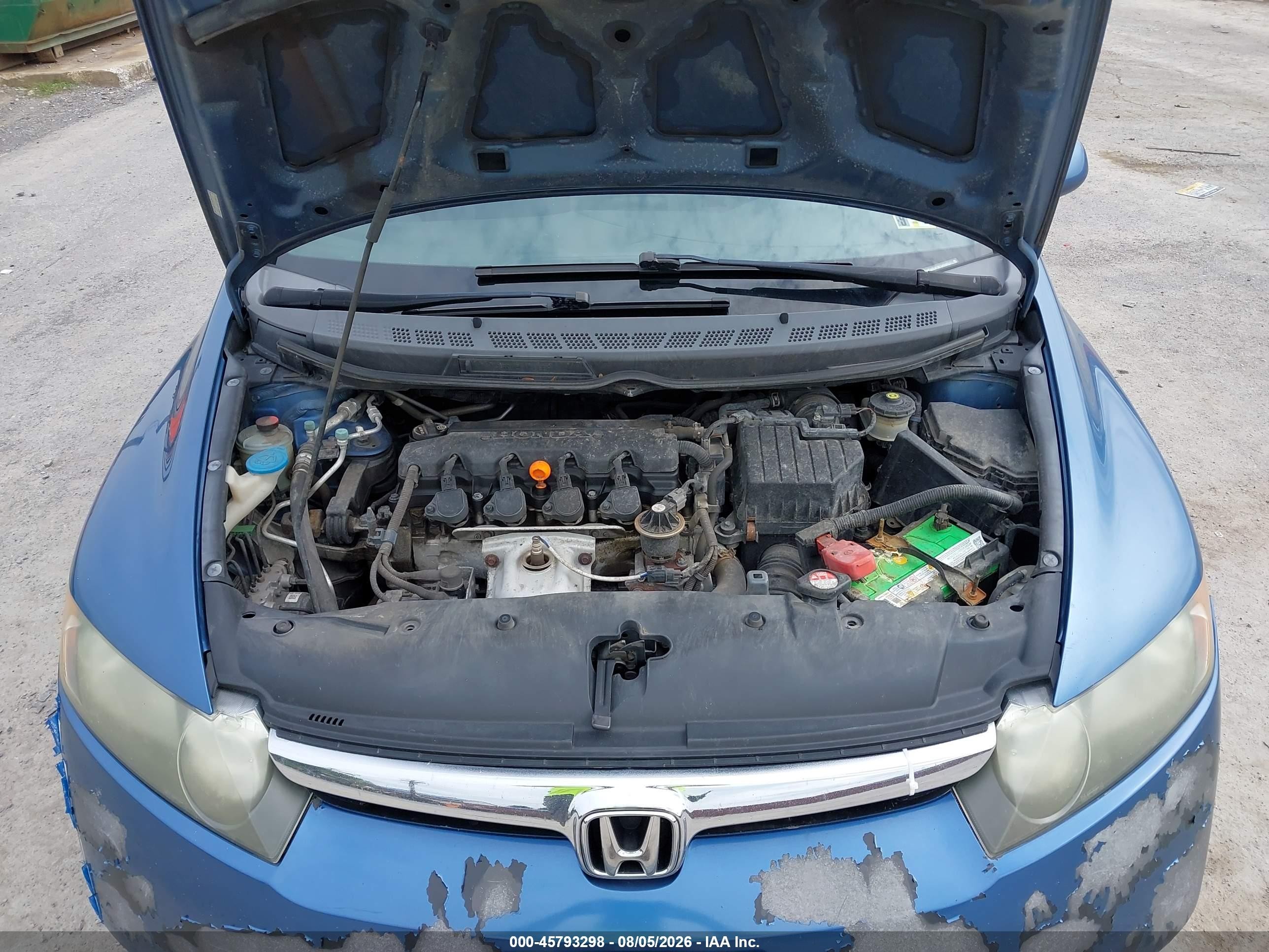 2008 Honda Civic Ex Синий vin: 1HGFA16818L119102