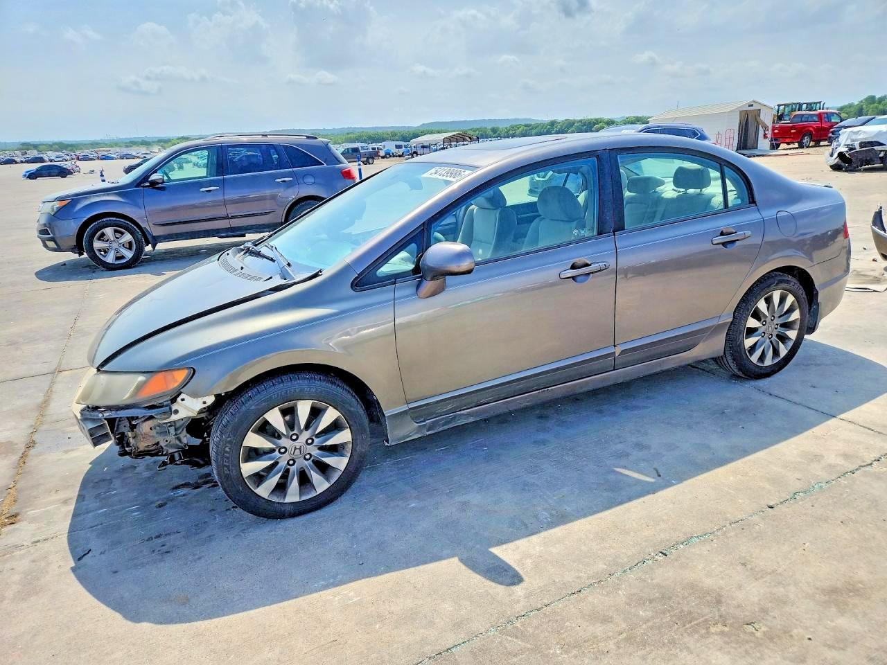 2009 Honda Civic Ex Gray vin: 1HGFA16819L004999