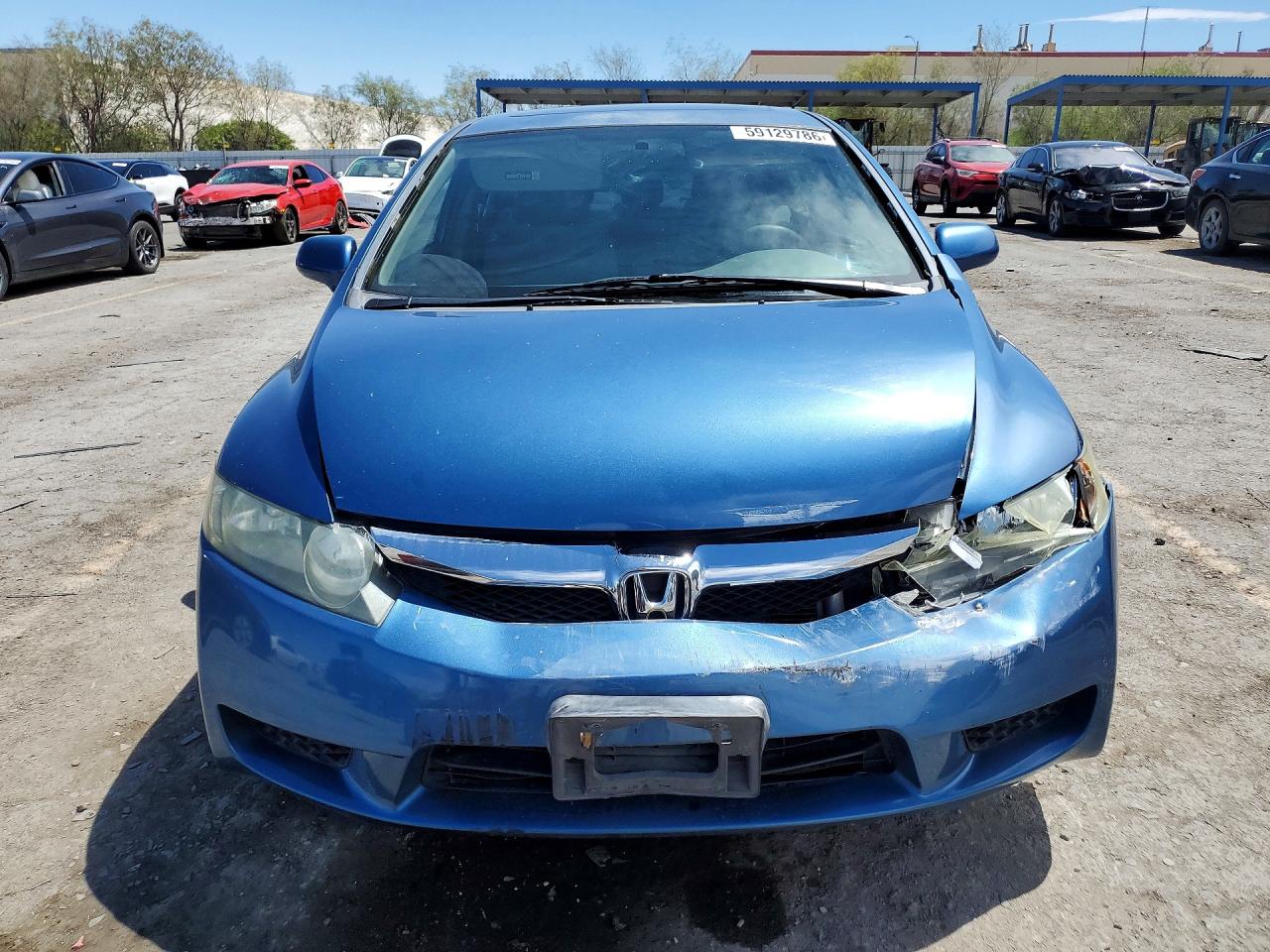 2009 Honda Civic Ex Blue vin: 1HGFA16819L007384