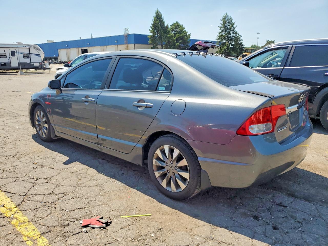 2009 Honda Civic Ex Gray vin: 1HGFA16819L017512