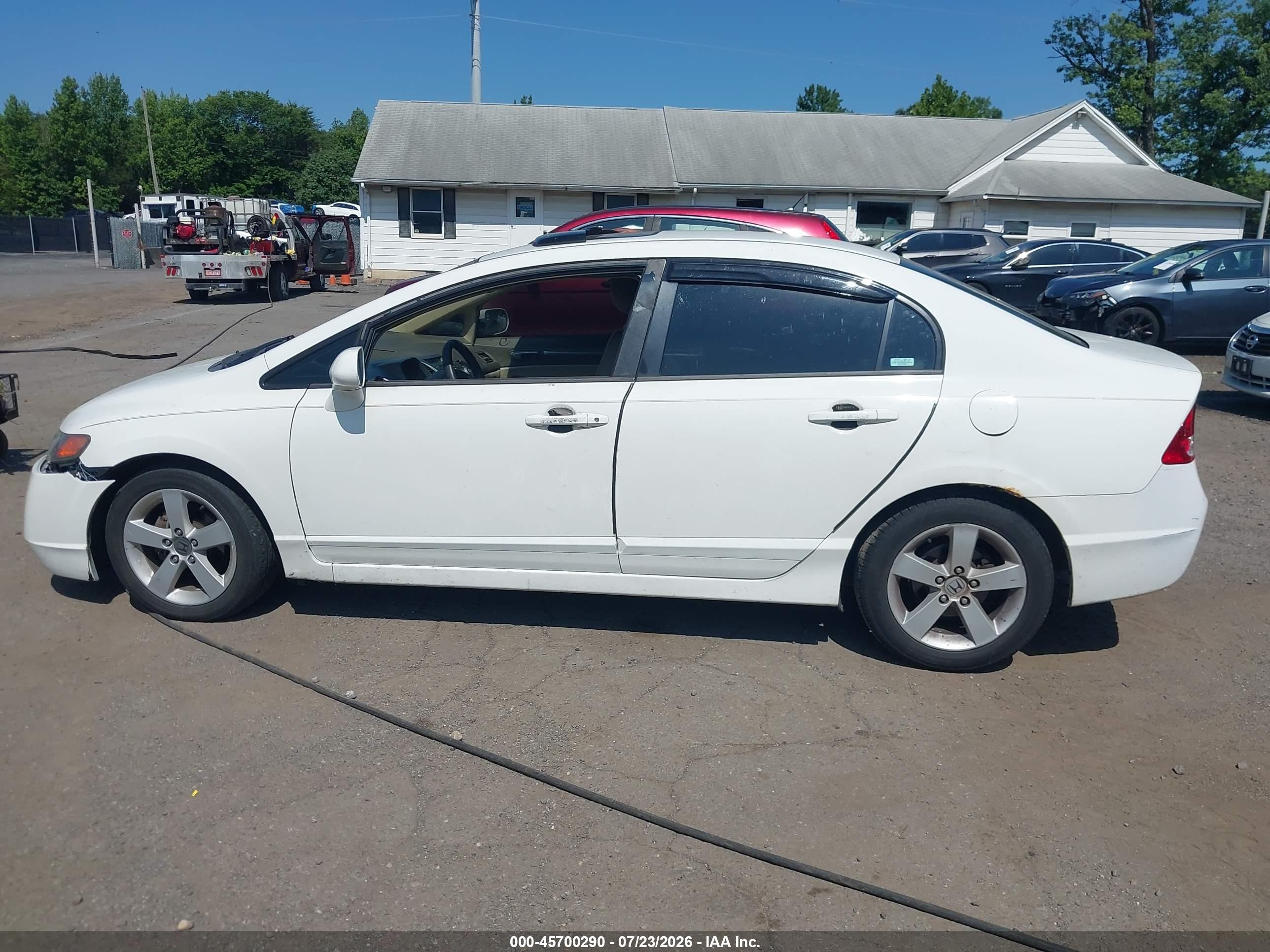 2006 Honda Civic Ex White vin: 1HGFA16826L034430
