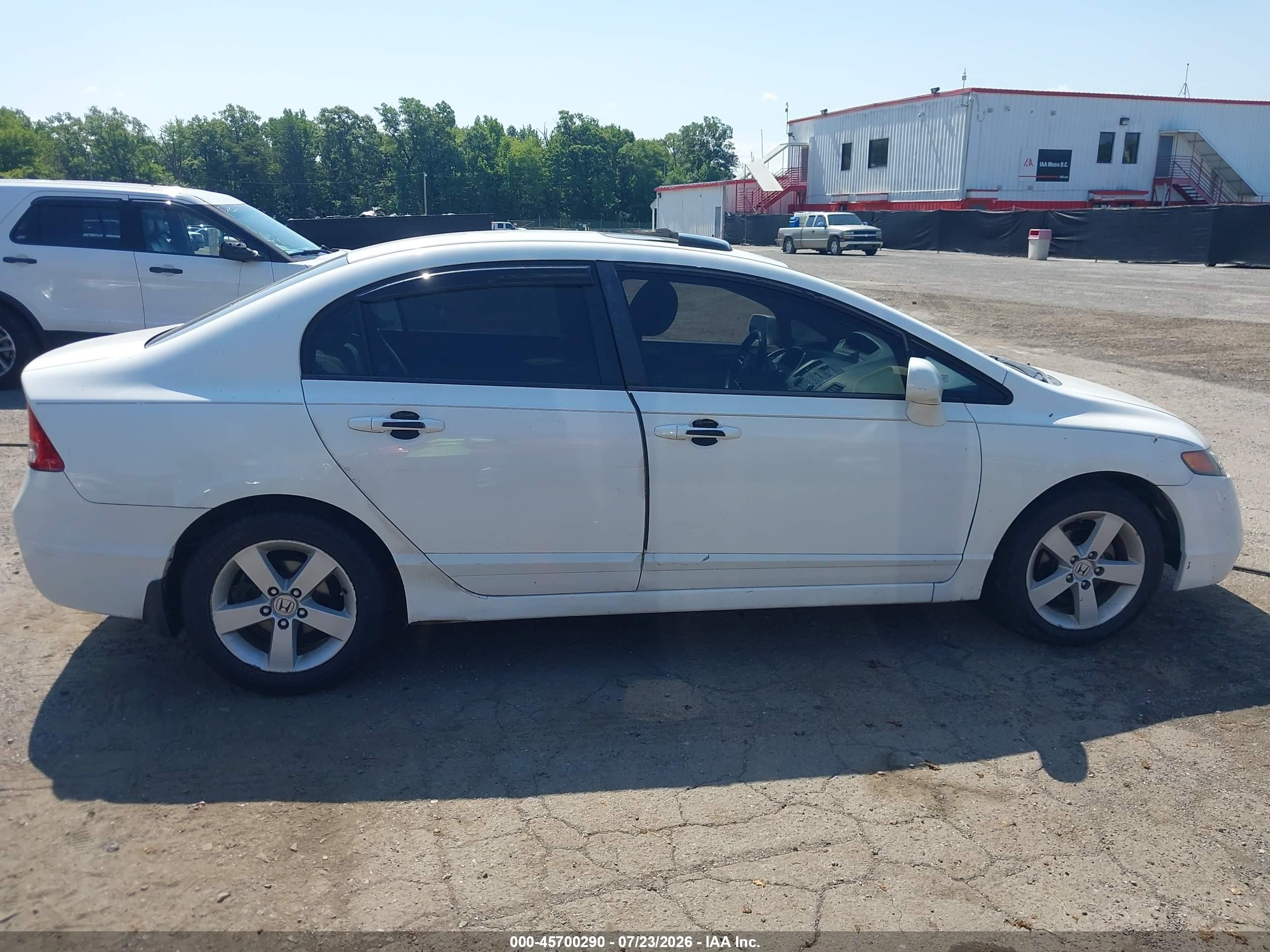 2006 Honda Civic Ex White vin: 1HGFA16826L034430