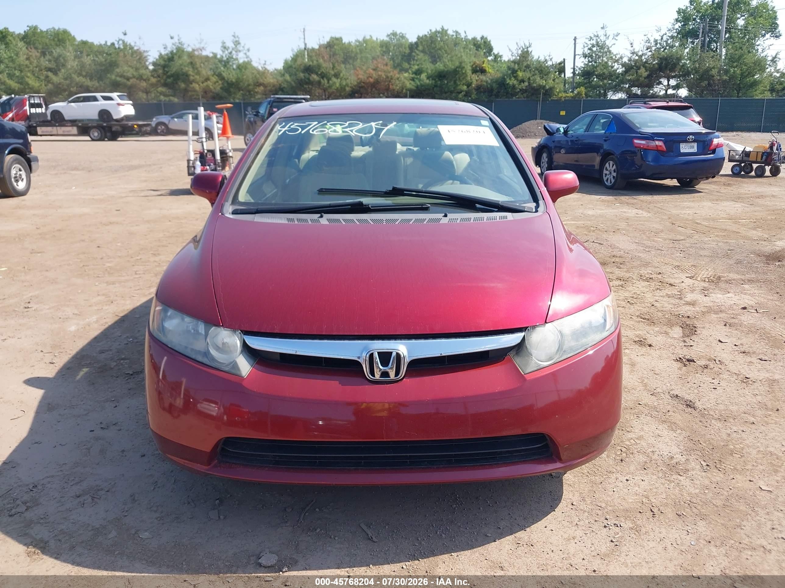 2006 Honda Civic Ex Красный vin: 1HGFA16826L074202