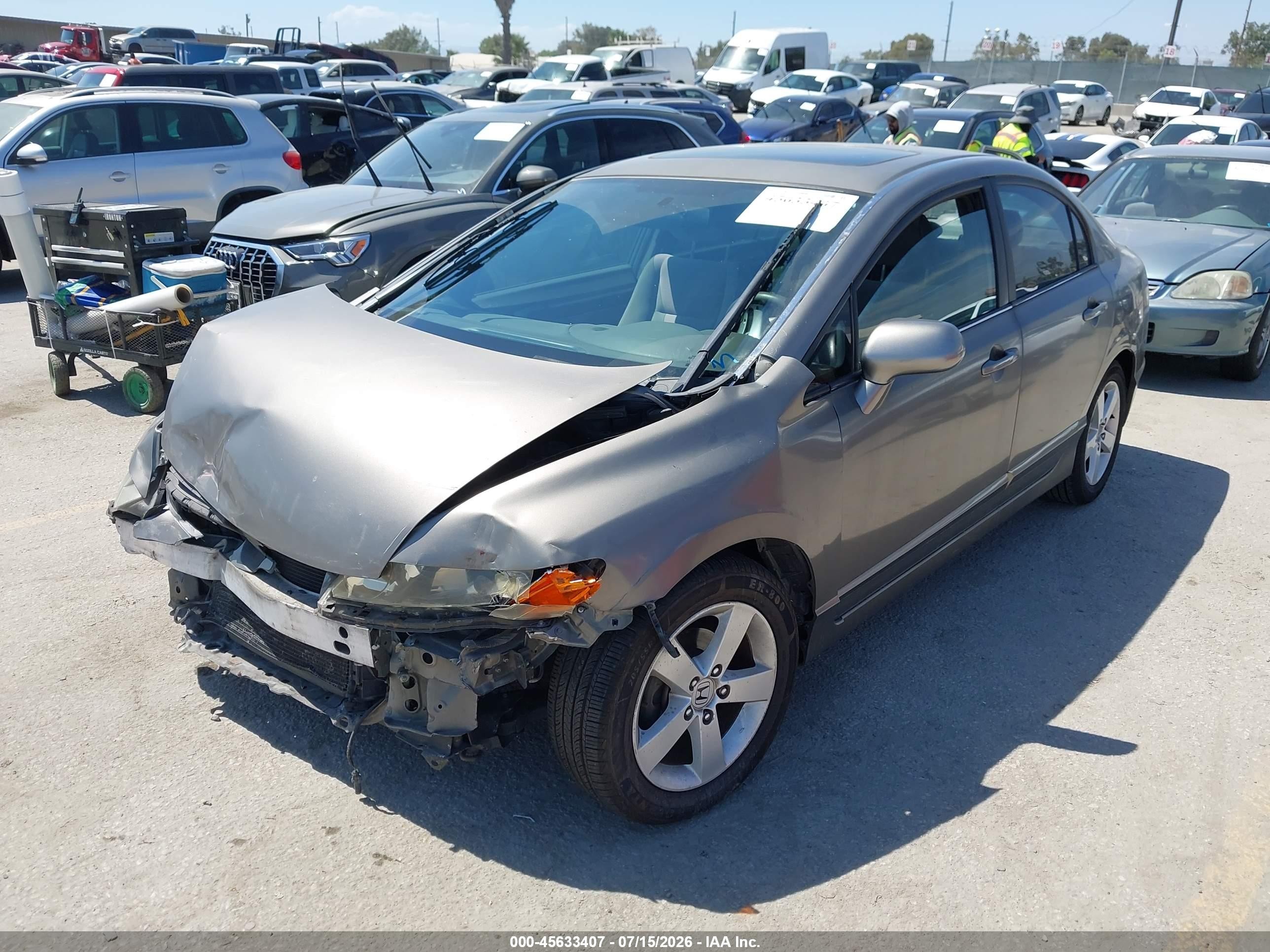 2007 Honda Civic Ex Brown vin: 1HGFA16827L015359