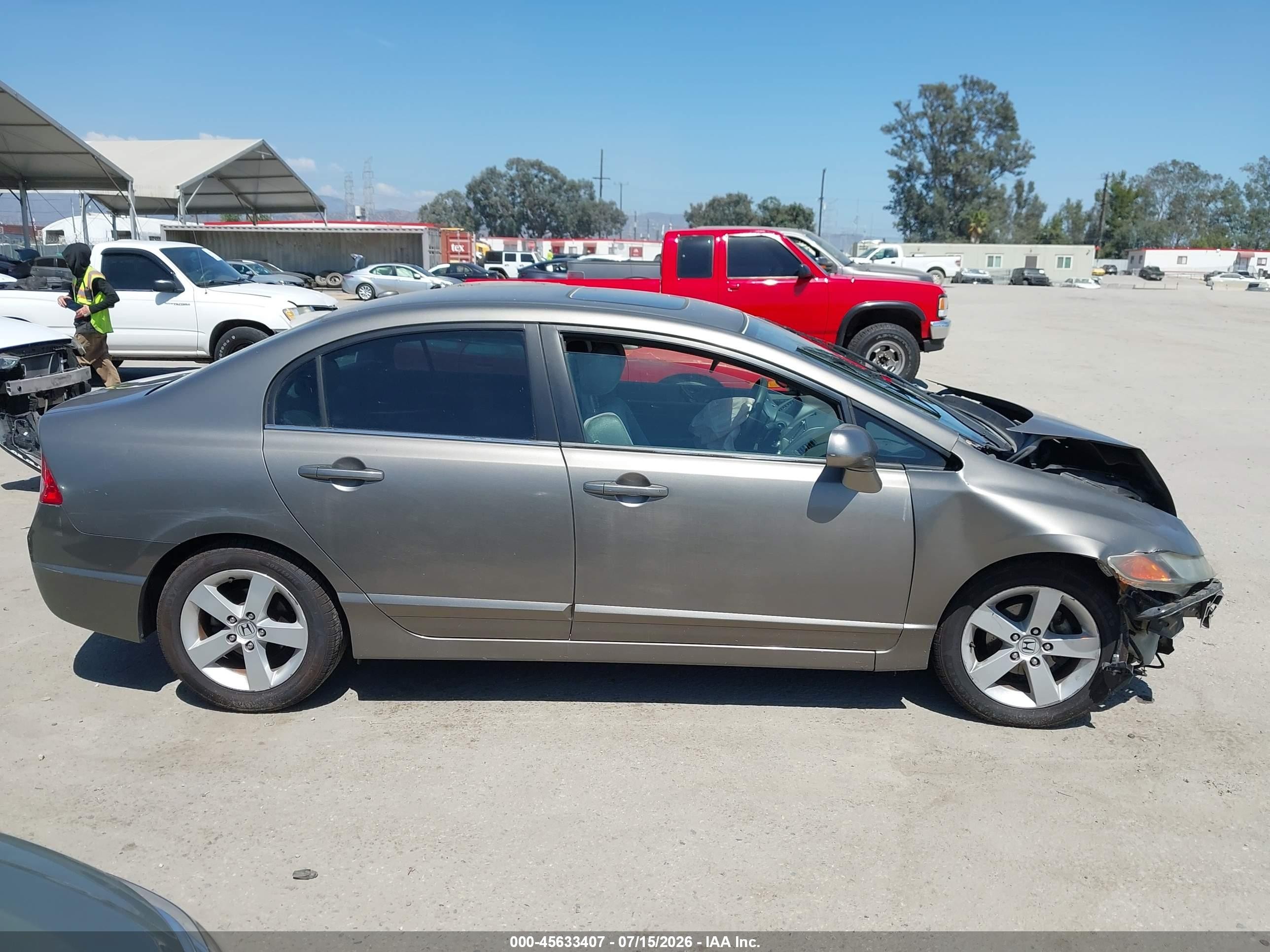 2007 Honda Civic Ex Brown vin: 1HGFA16827L015359