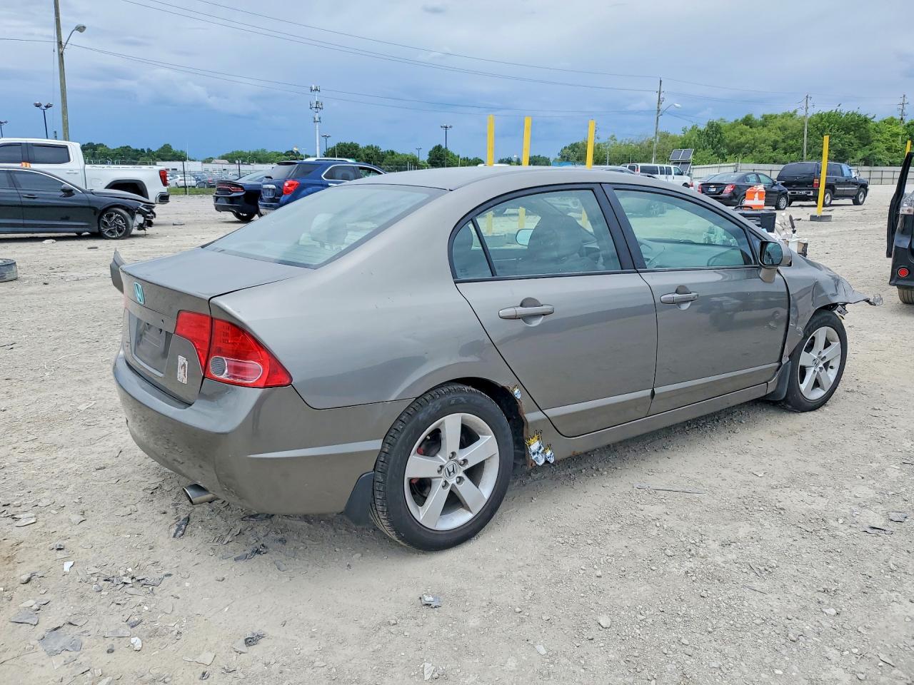 2007 Honda Civic Ex Gray vin: 1HGFA16827L033599