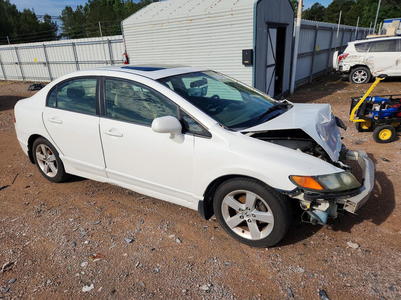 2007 Honda Civic Ex White vin: 1HGFA16827L065310