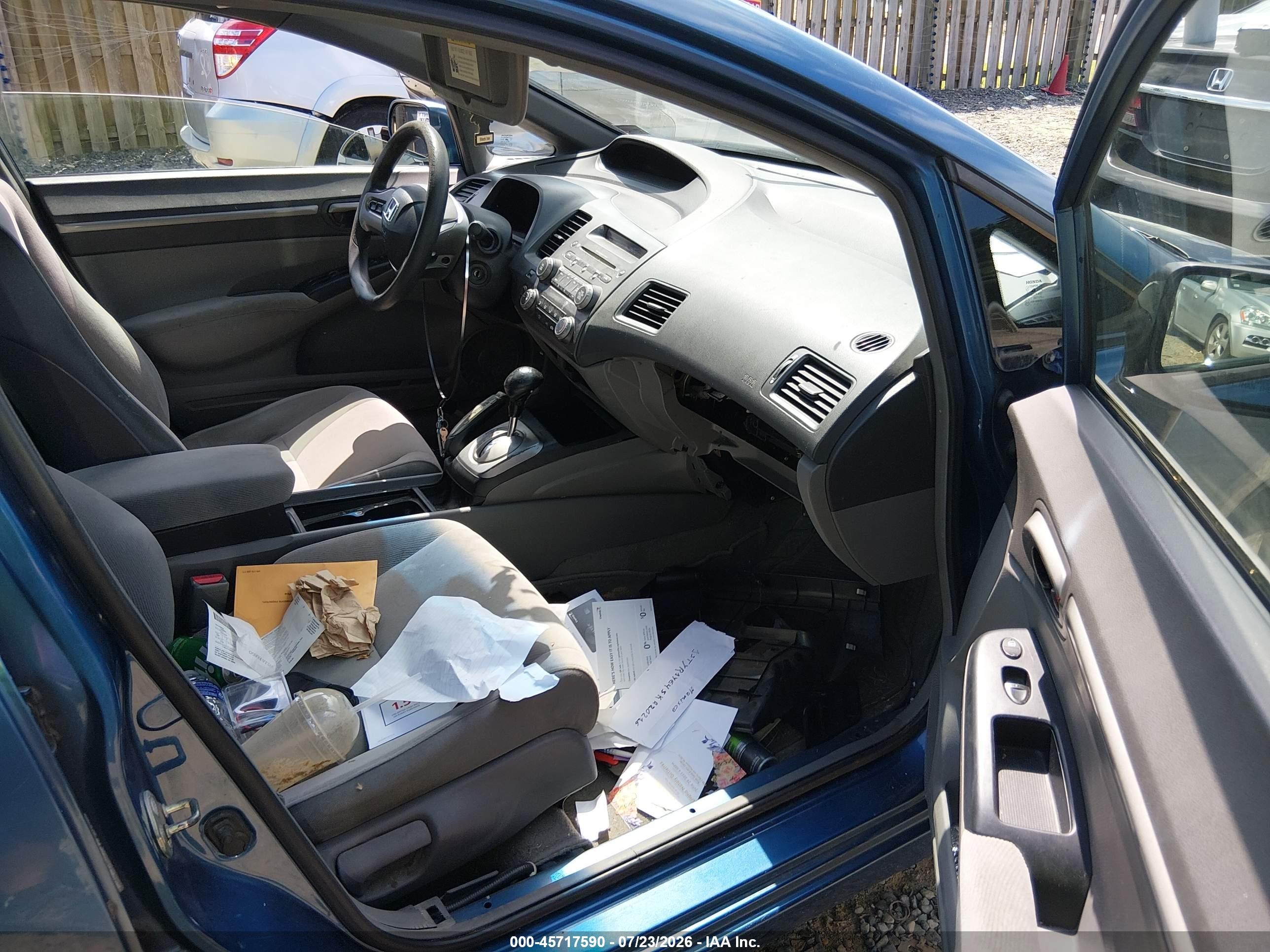 2007 Honda Civic Ex Blue vin: 1HGFA16827L083810