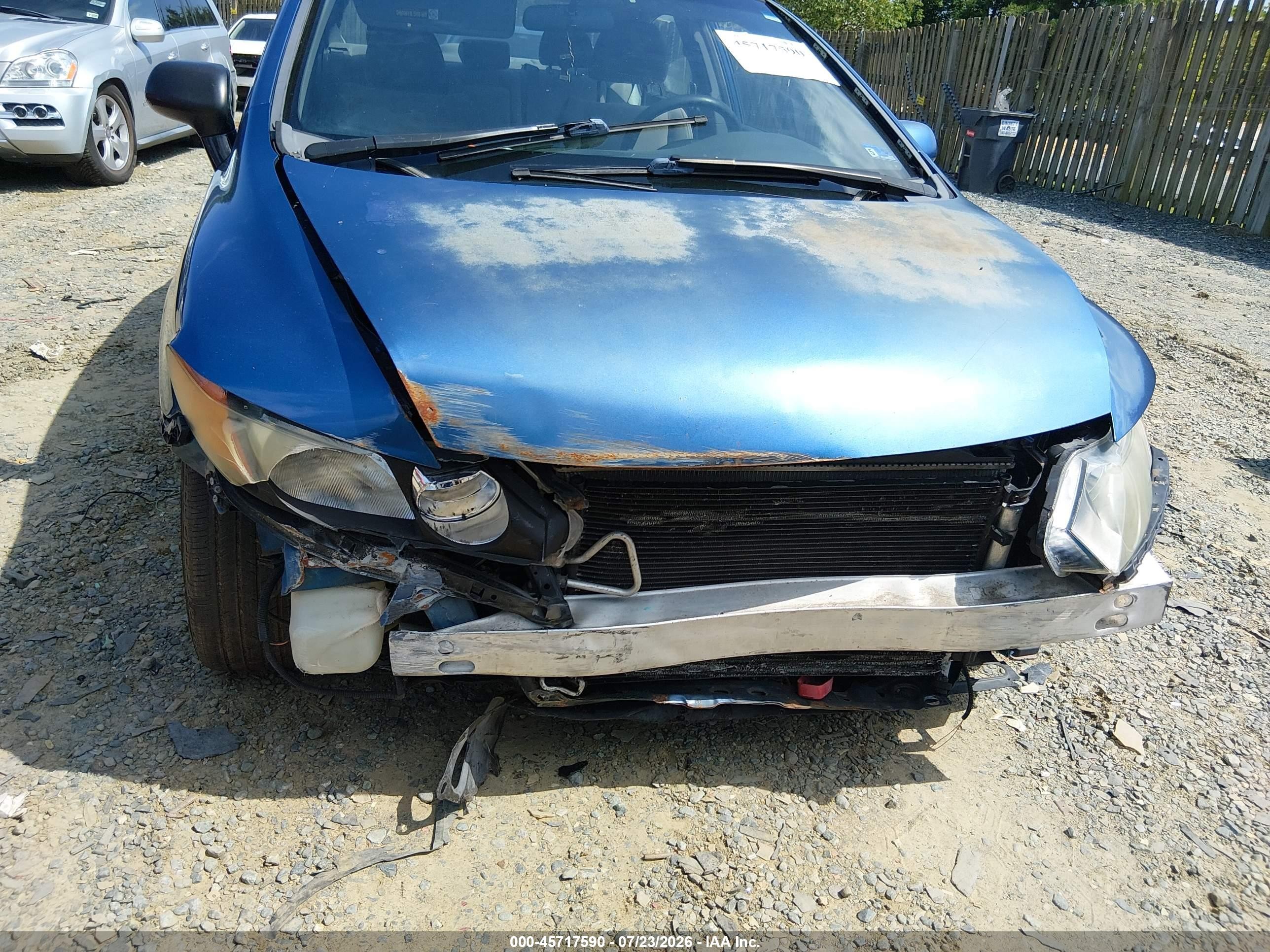 2007 Honda Civic Ex Blue vin: 1HGFA16827L083810