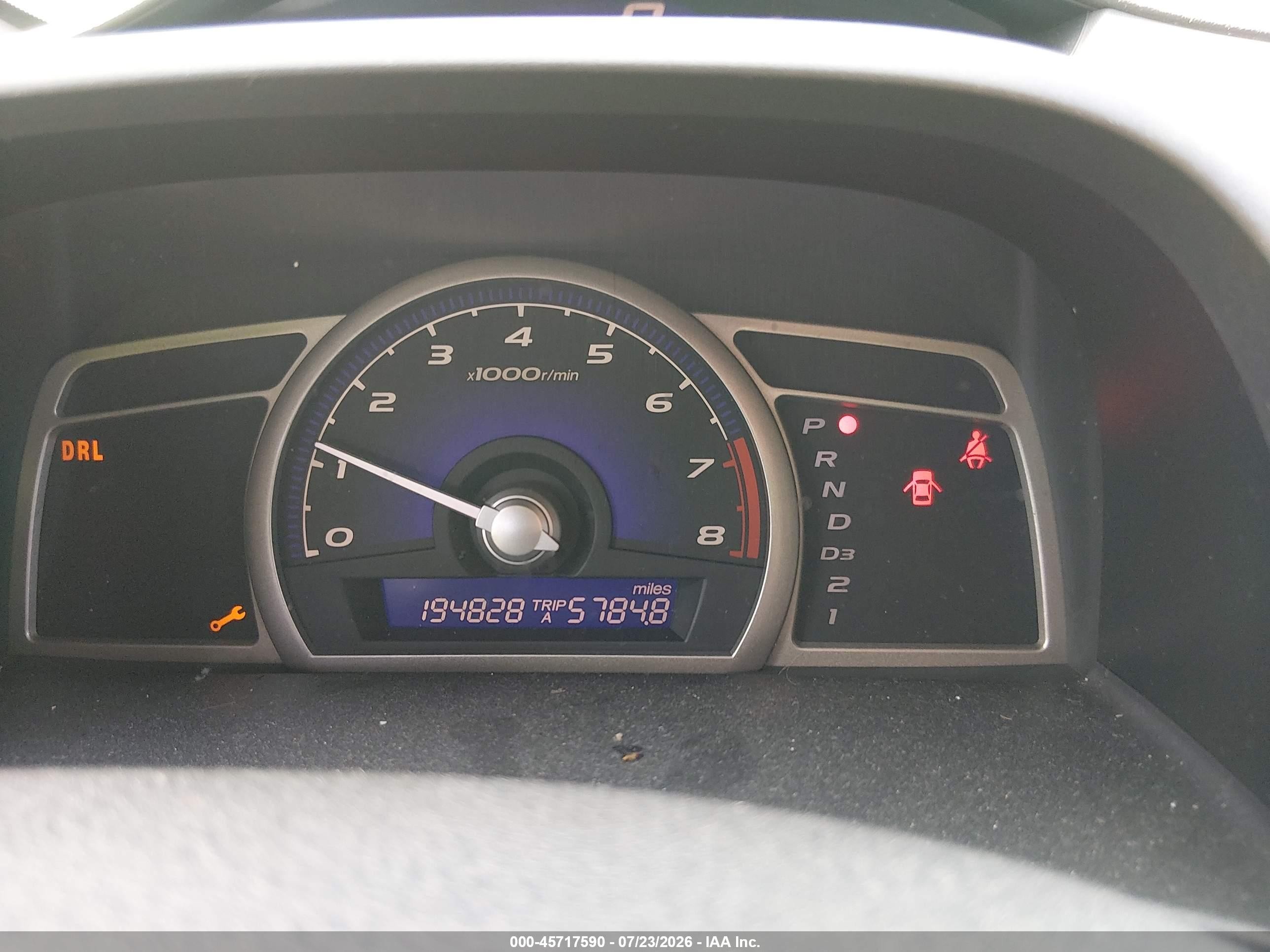2007 Honda Civic Ex Blue vin: 1HGFA16827L083810