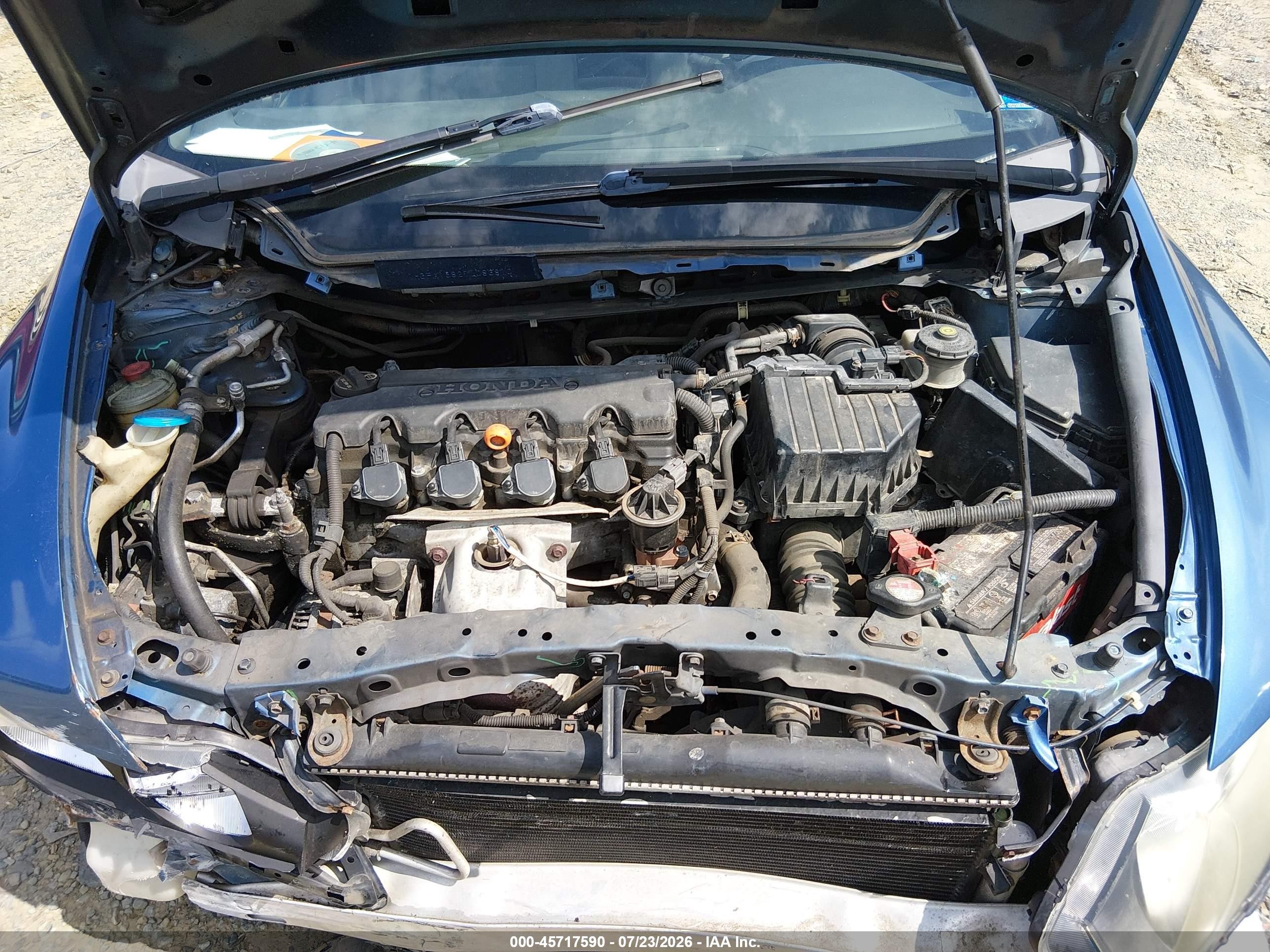 2007 Honda Civic Ex Blue vin: 1HGFA16827L083810