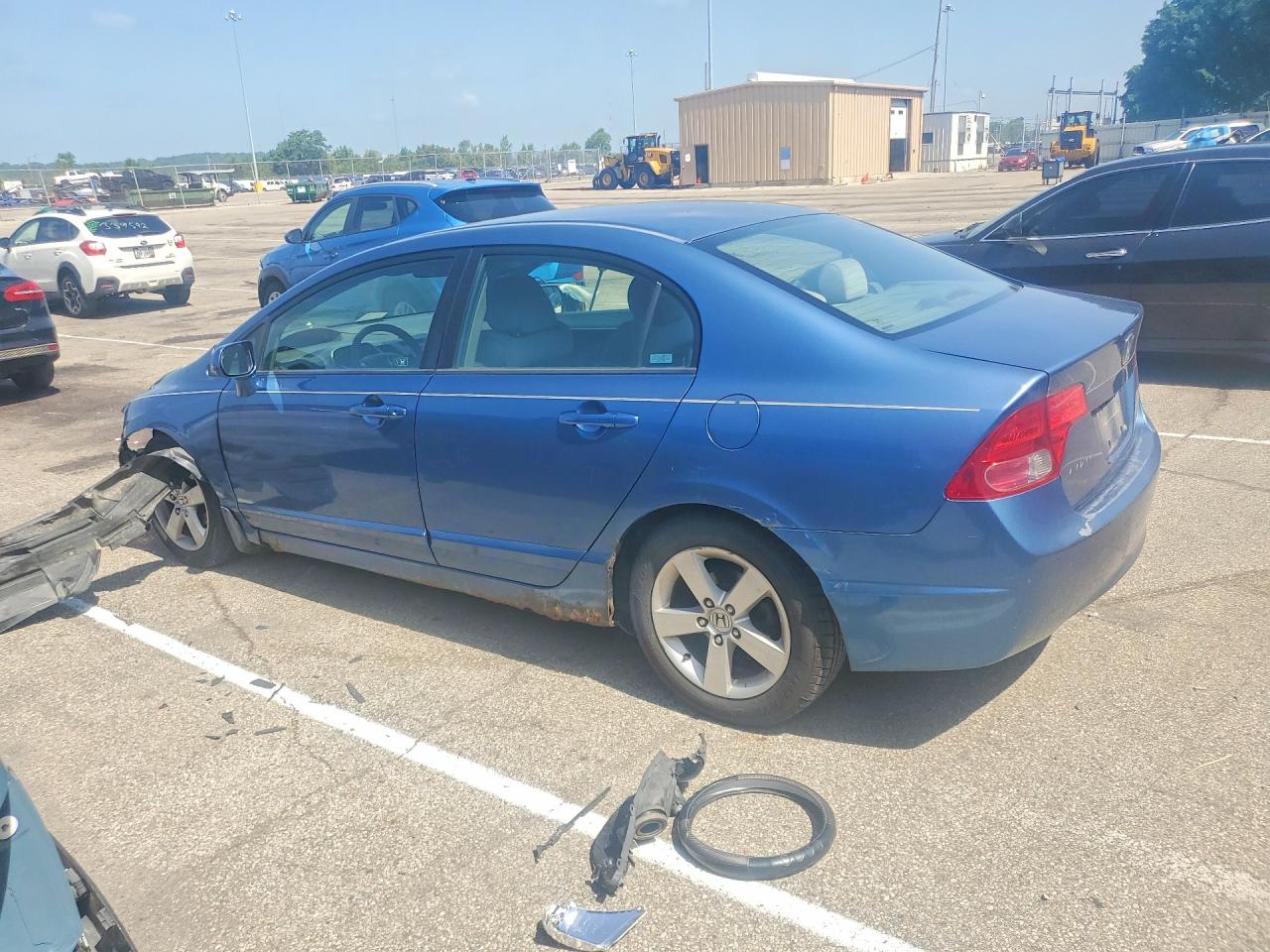 2007 Honda Civic Ex Blue vin: 1HGFA16827L089655