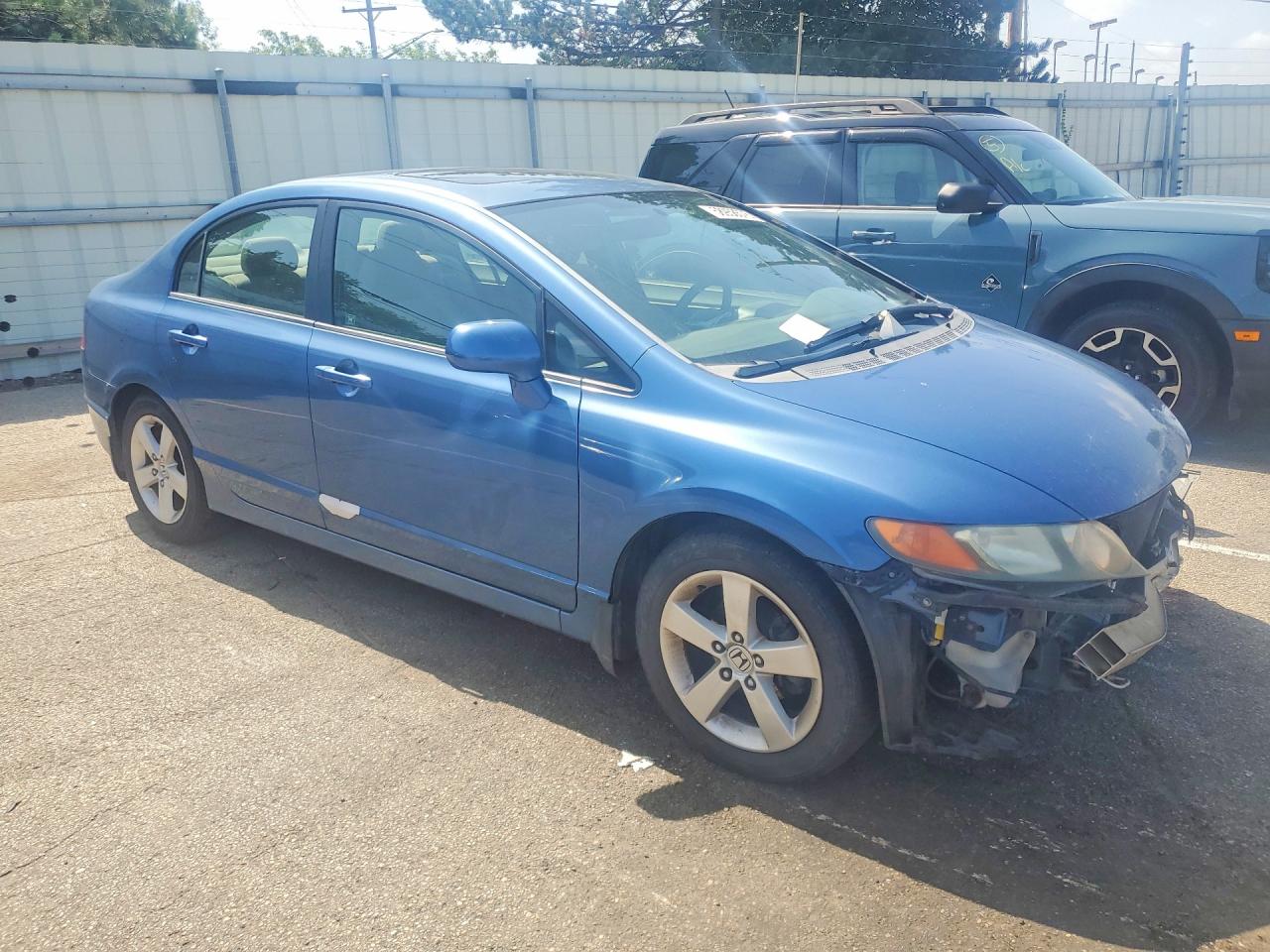 2007 Honda Civic Ex Blue vin: 1HGFA16827L089655