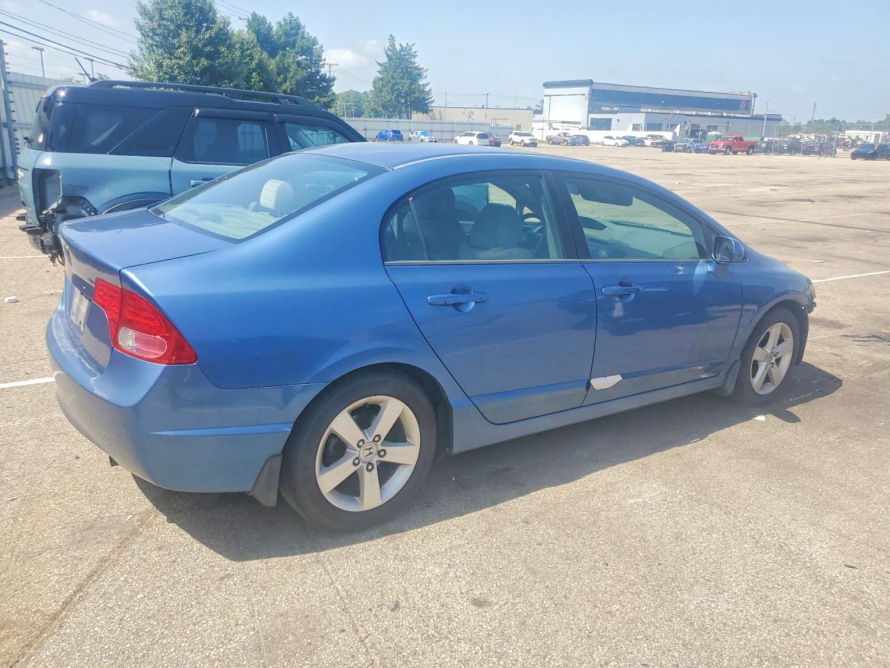 2007 Honda Civic Ex Blue vin: 1HGFA16827L089655