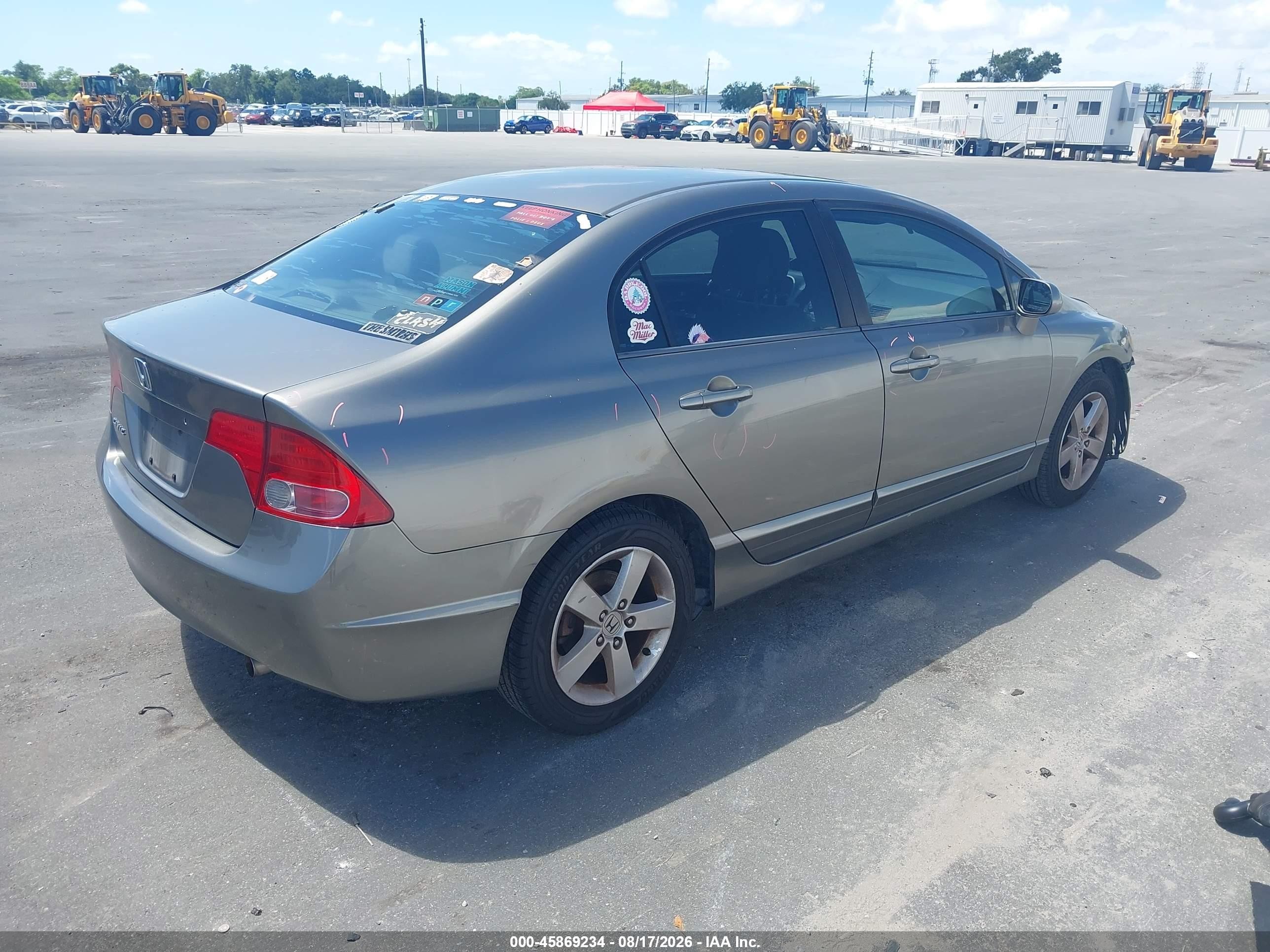 2007 Honda Civic Ex Gray vin: 1HGFA16827L134447