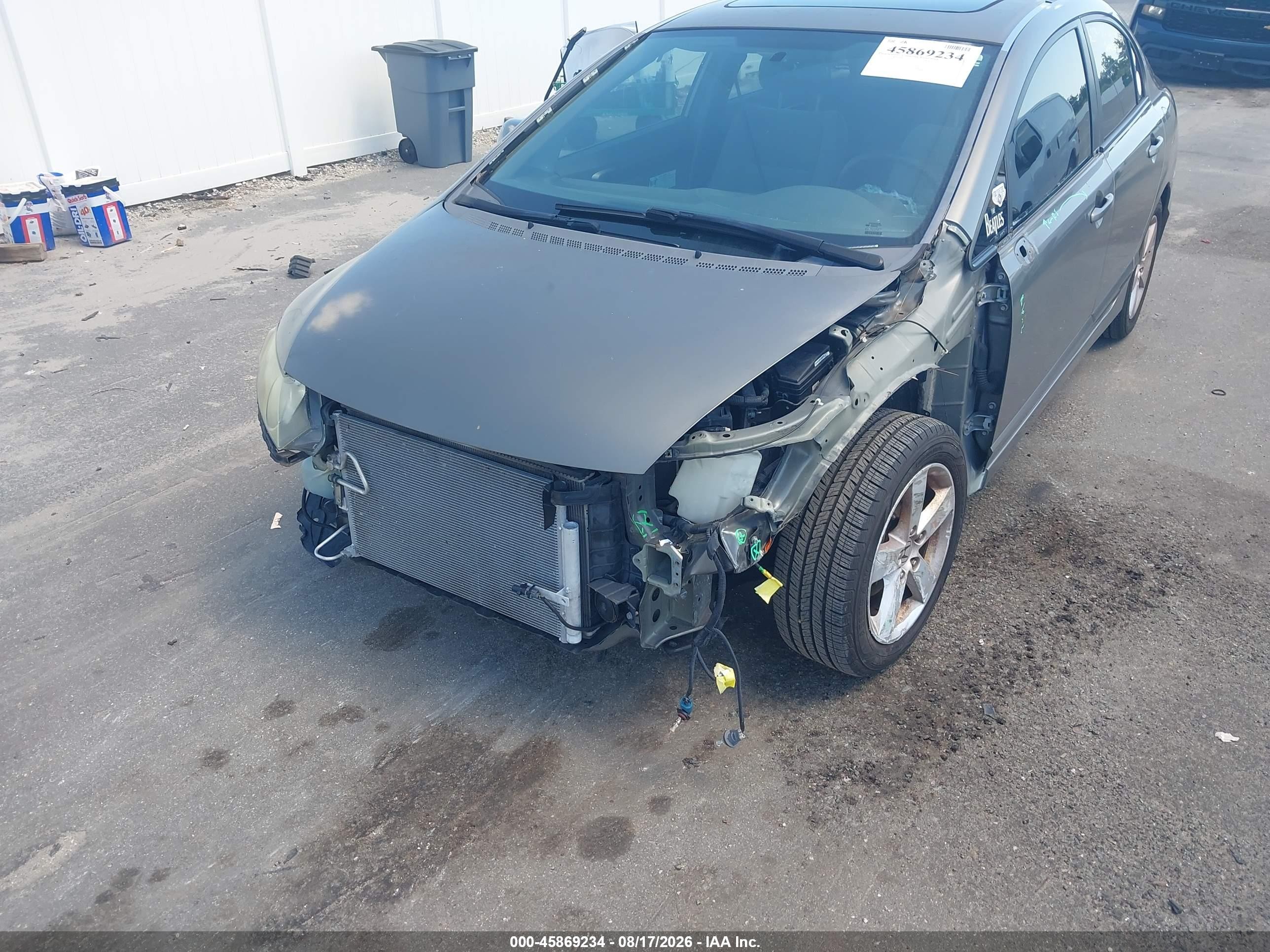 2007 Honda Civic Ex Gray vin: 1HGFA16827L134447