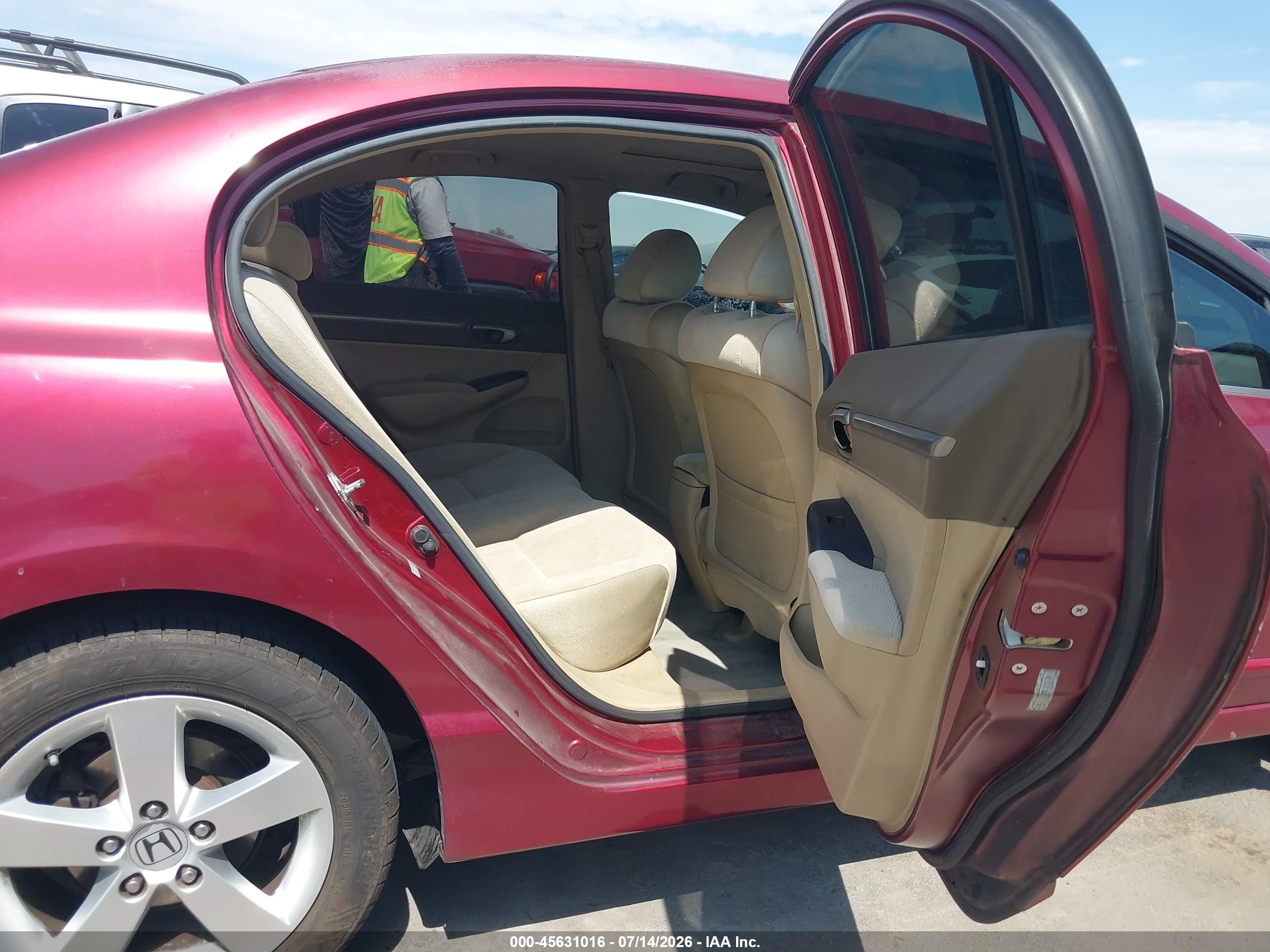 2008 Honda Civic Ex Red vin: 1HGFA16828L005870