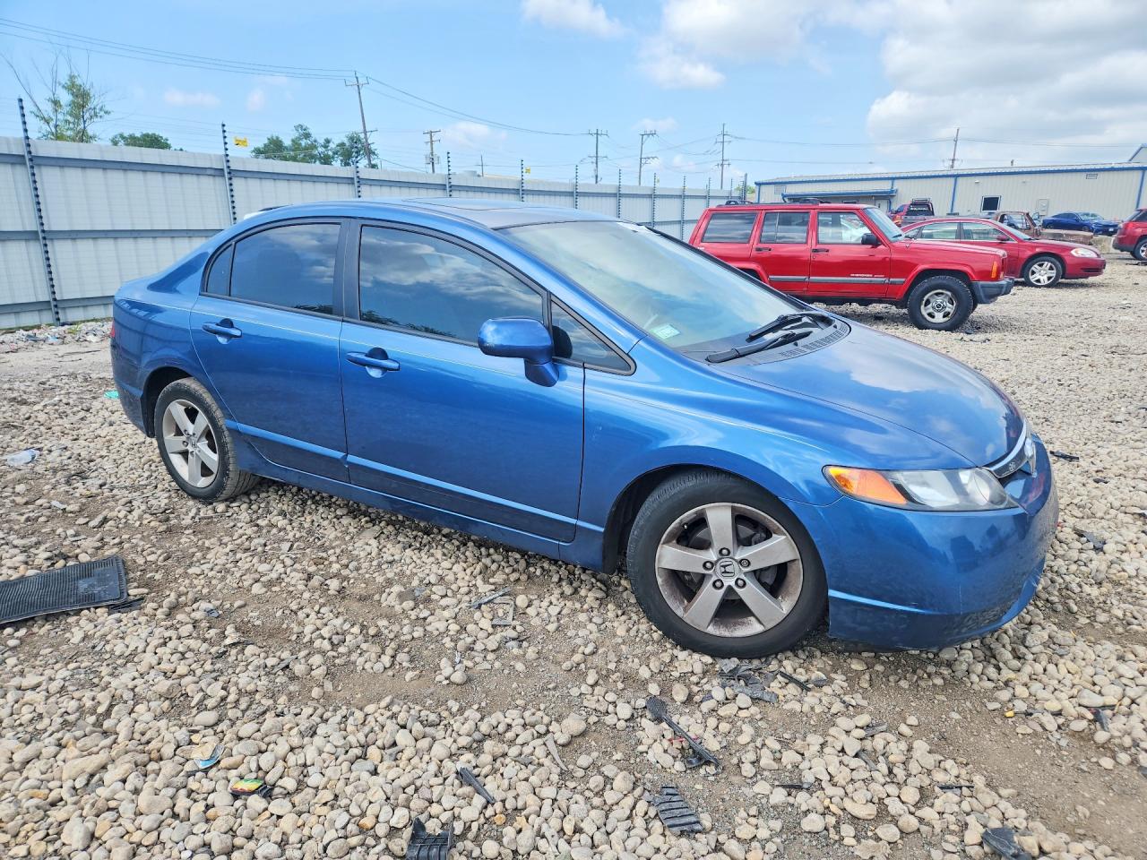 2008 Honda Civic Ex Blue vin: 1HGFA16828L008865