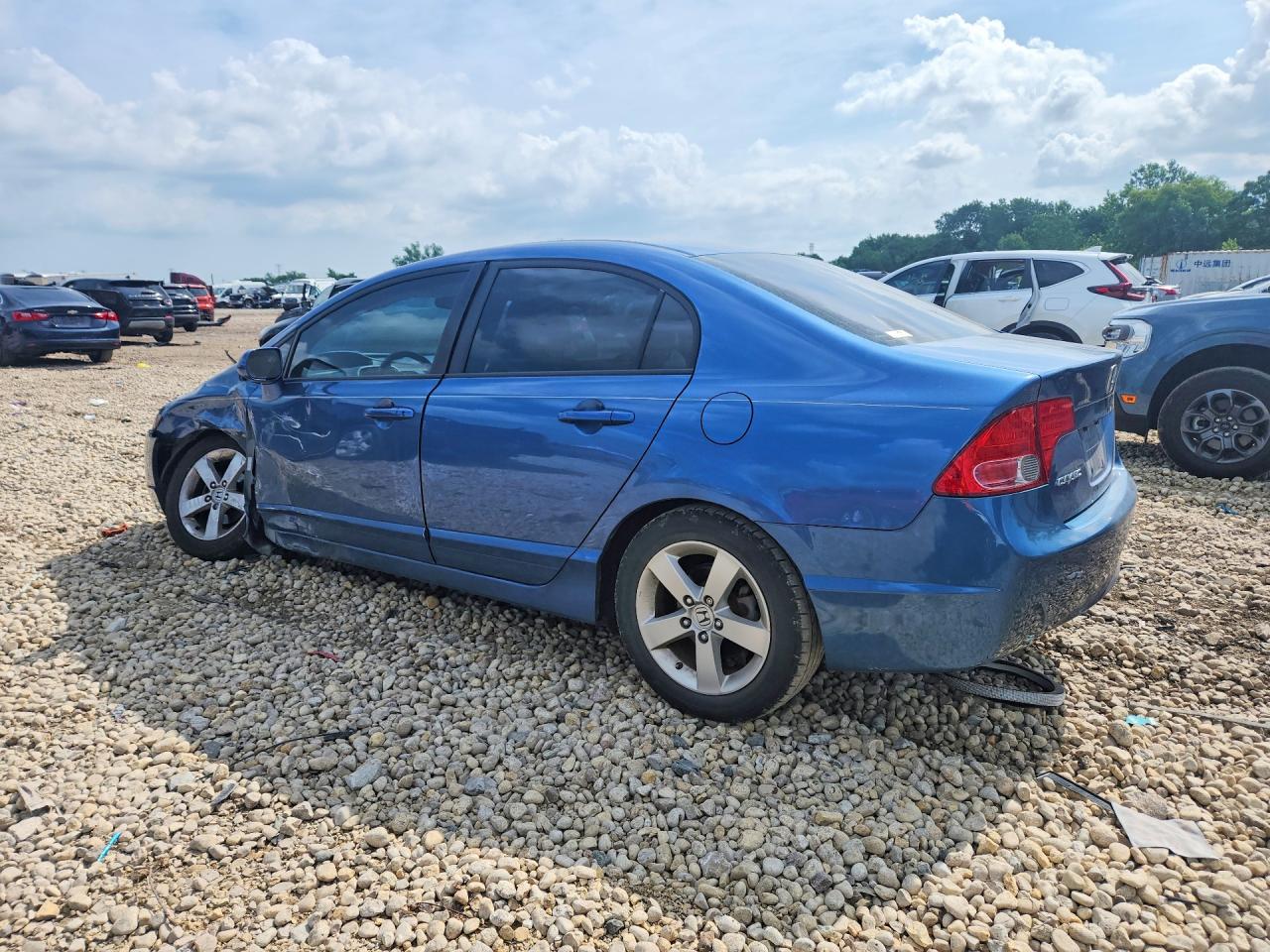 2008 Honda Civic Ex Blue vin: 1HGFA16828L008865