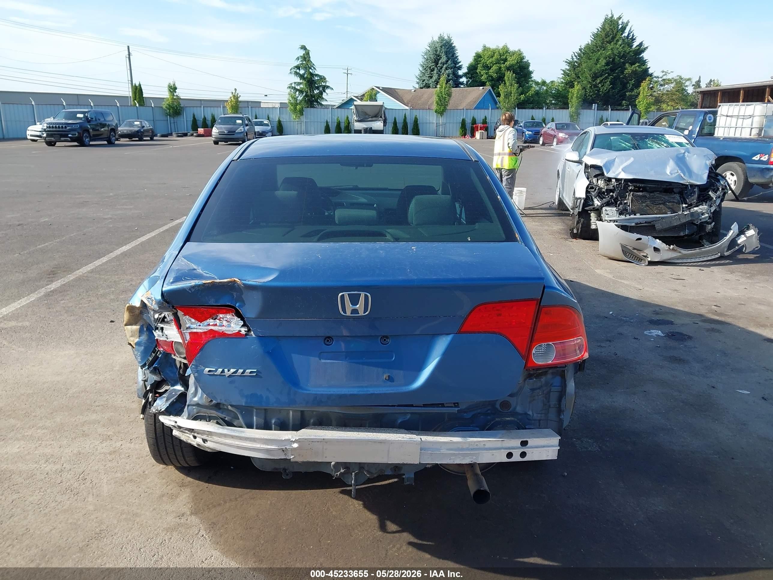 2008 Honda Civic Ex Blue vin: 1HGFA16828L042031