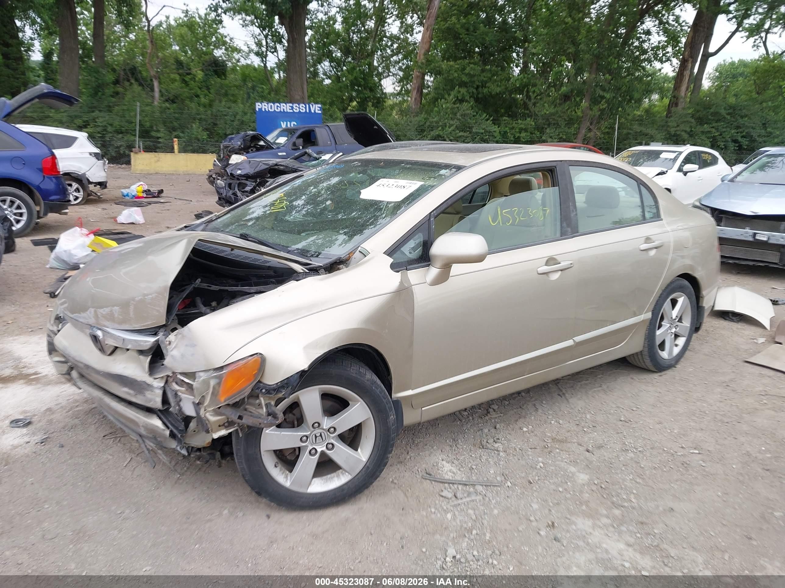 2008 Honda Civic Ex Gold vin: 1HGFA16828L043129