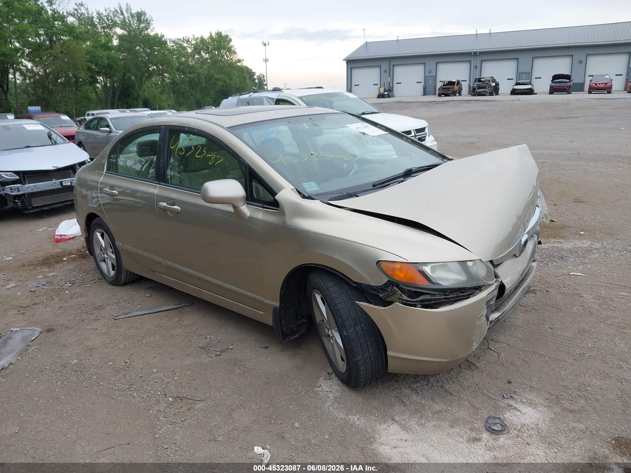 2008 Honda Civic Ex Gold vin: 1HGFA16828L043129
