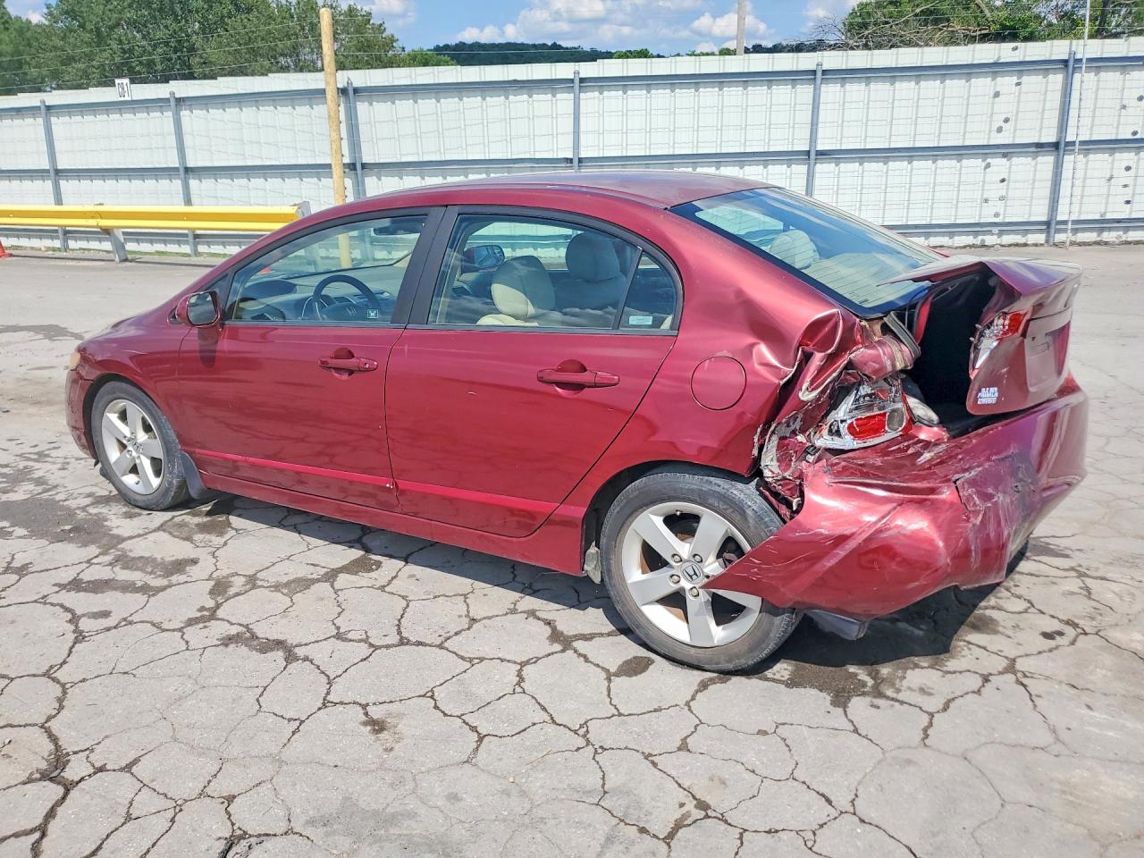 2008 Honda Civic Ex Maroon vin: 1HGFA16828L048430