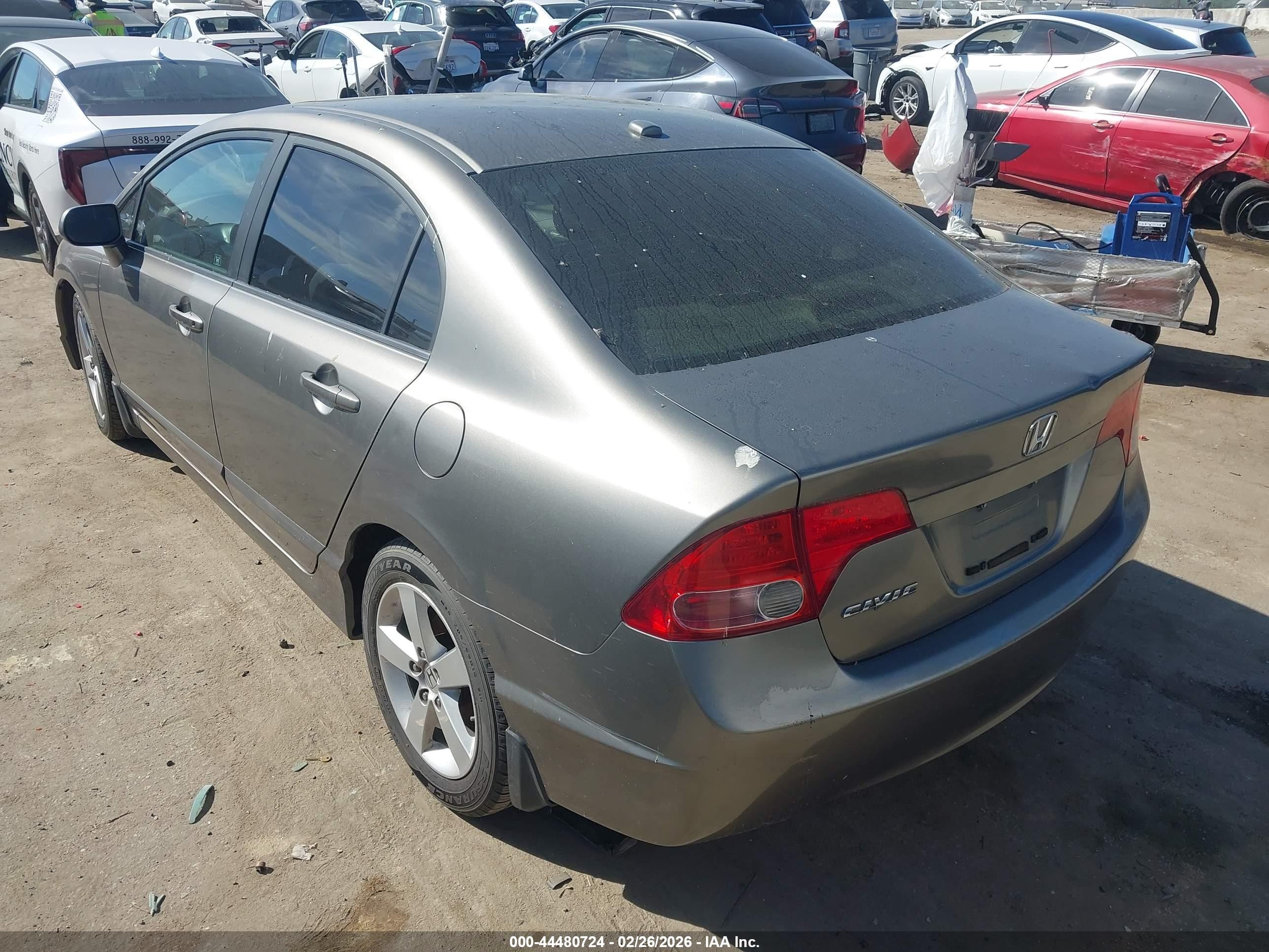 2008 Honda Civic Ex Gray vin: 1HGFA16828L061520