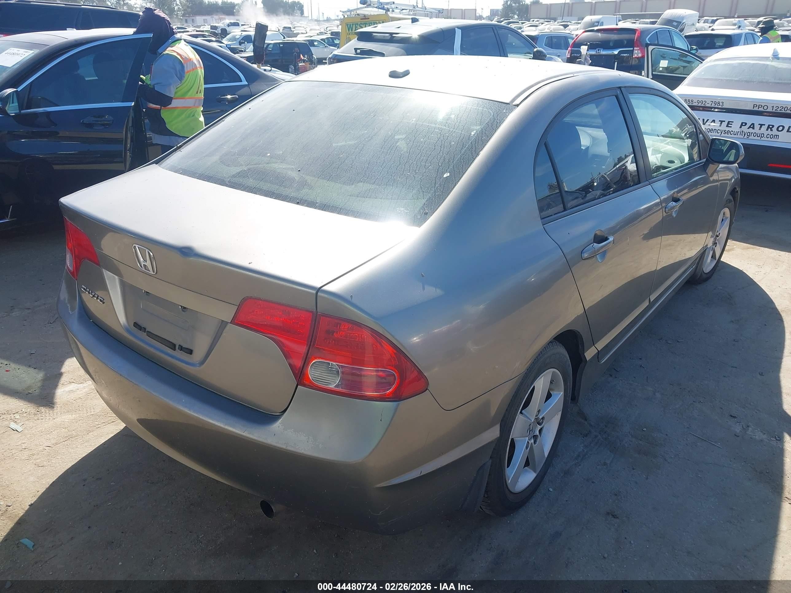2008 Honda Civic Ex Gray vin: 1HGFA16828L061520