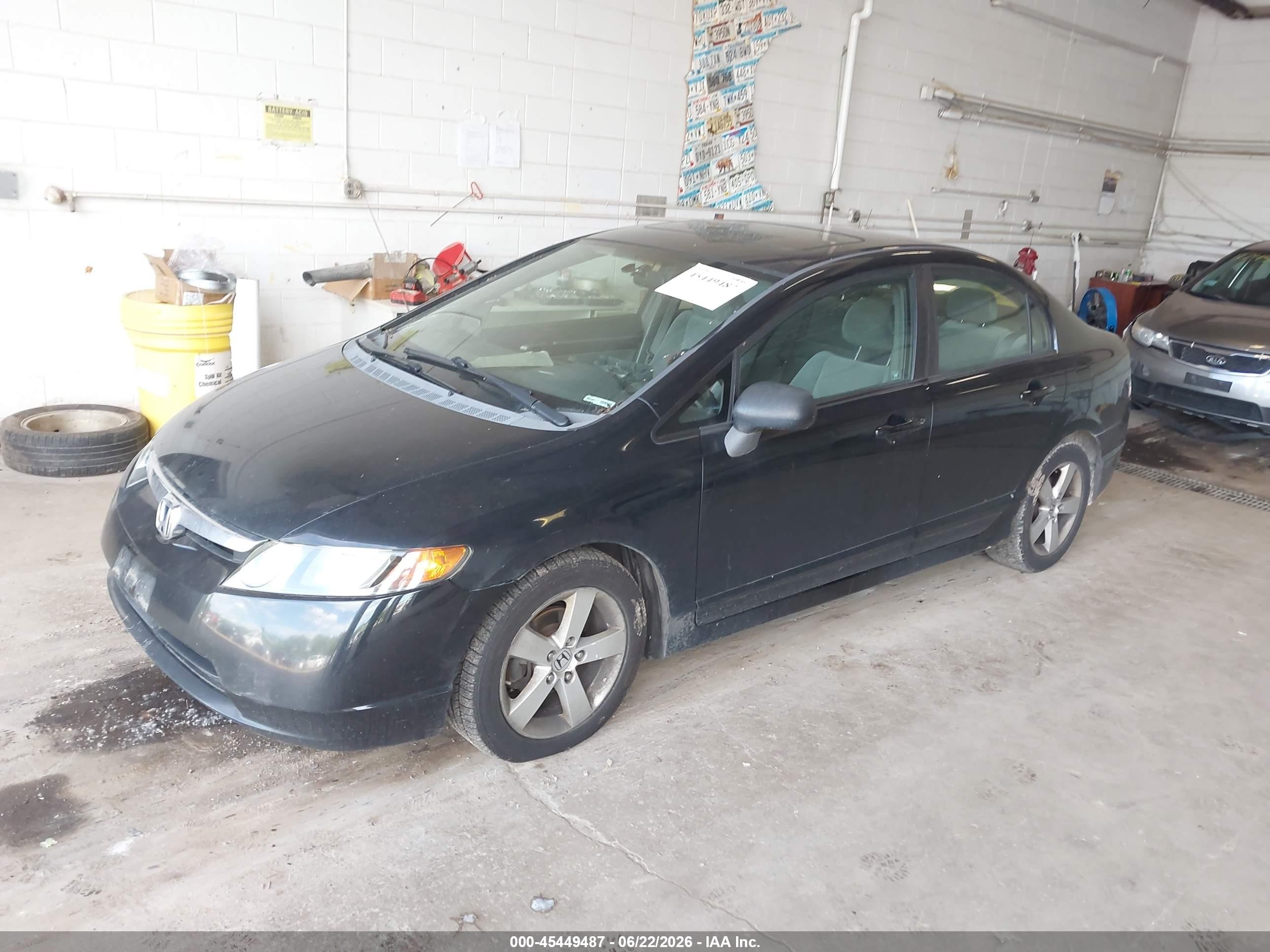 2008 Honda Civic Ex Black vin: 1HGFA16828L086434