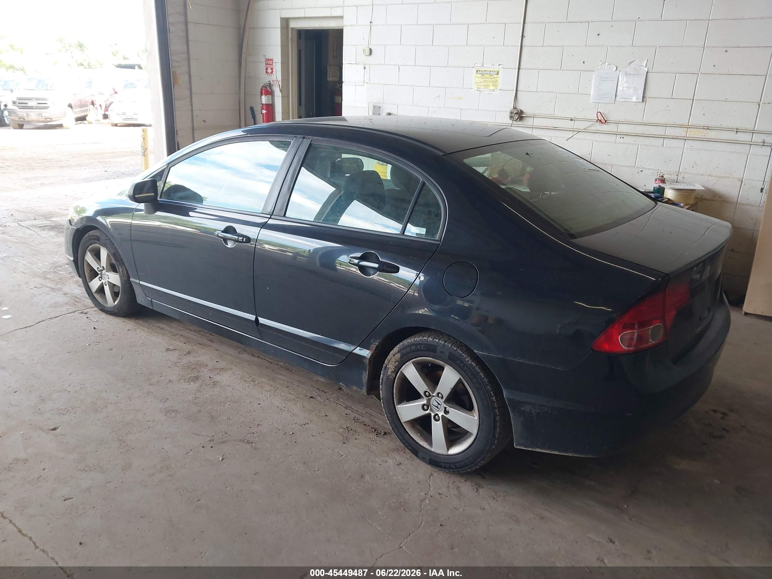2008 Honda Civic Ex Black vin: 1HGFA16828L086434