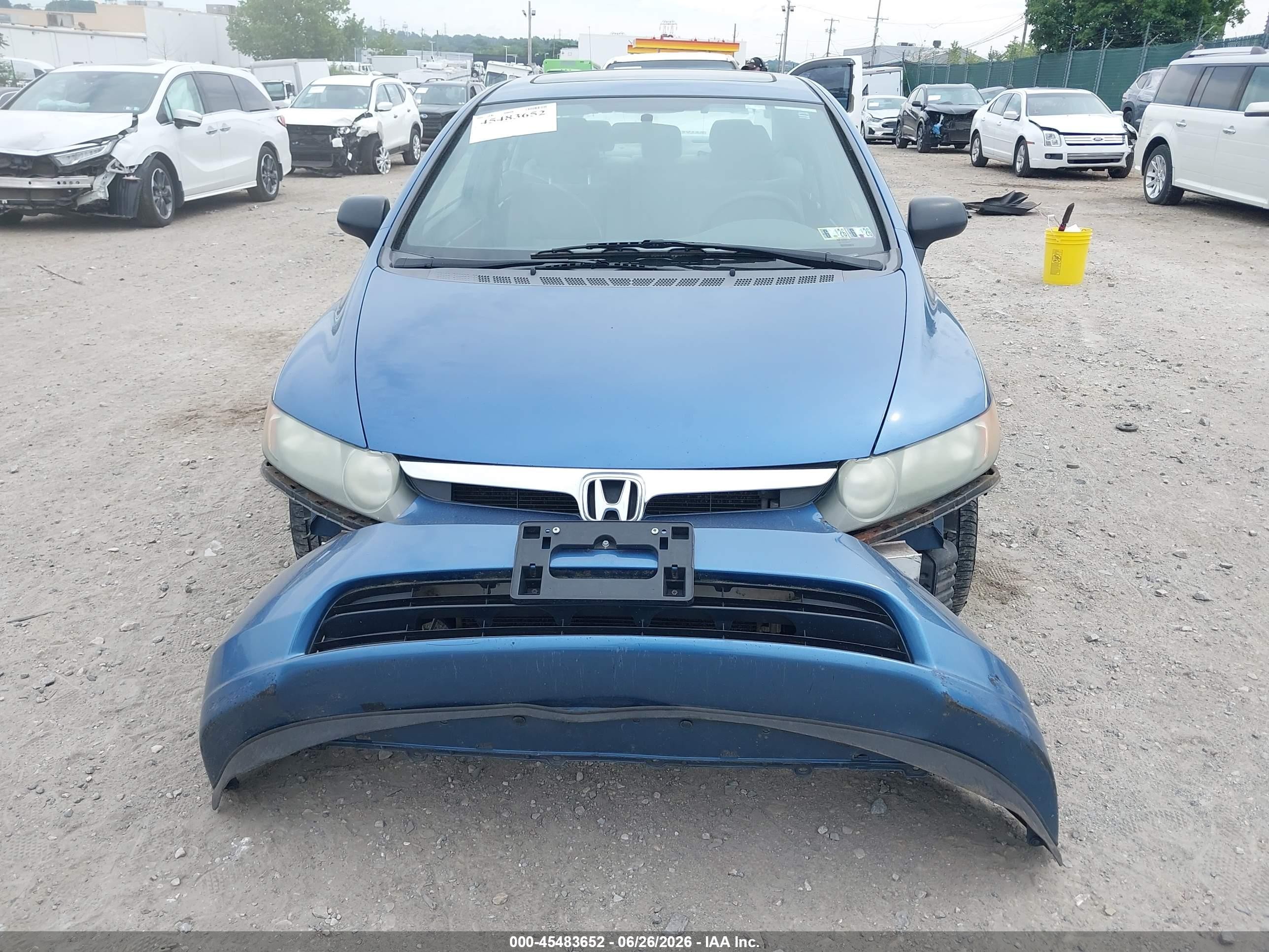 2008 Honda Civic Ex Blue vin: 1HGFA16828L093240