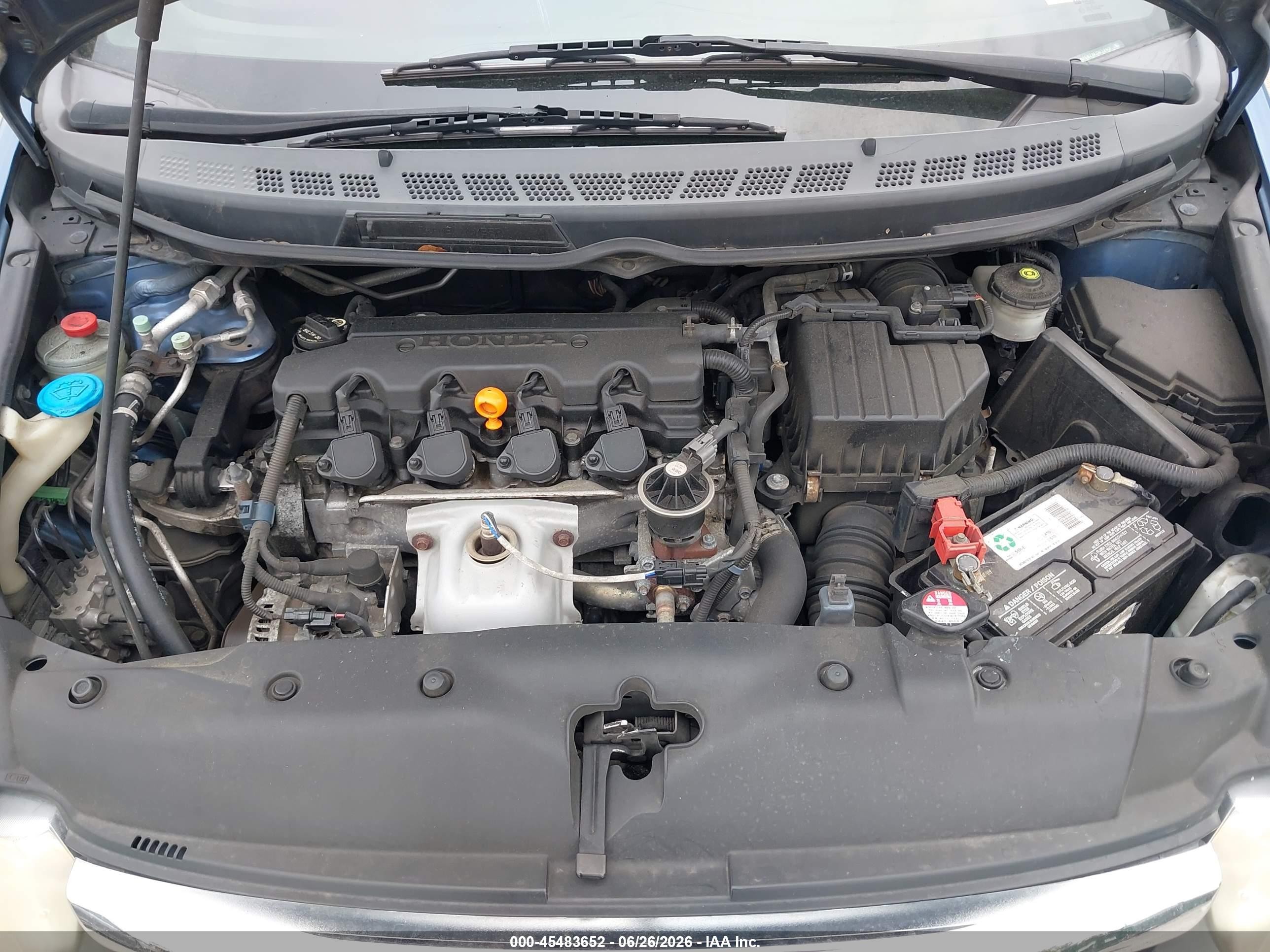 2008 Honda Civic Ex Blue vin: 1HGFA16828L093240