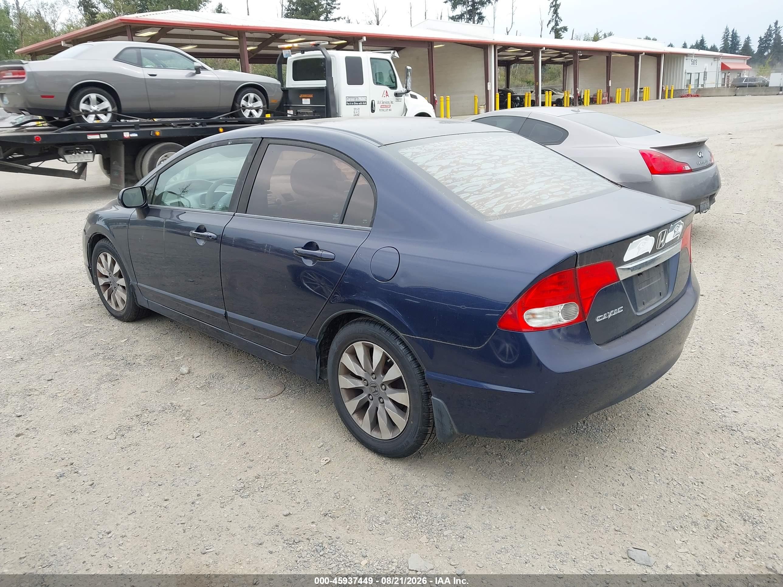 2009 Honda Civic Ex Blue vin: 1HGFA16829L008897